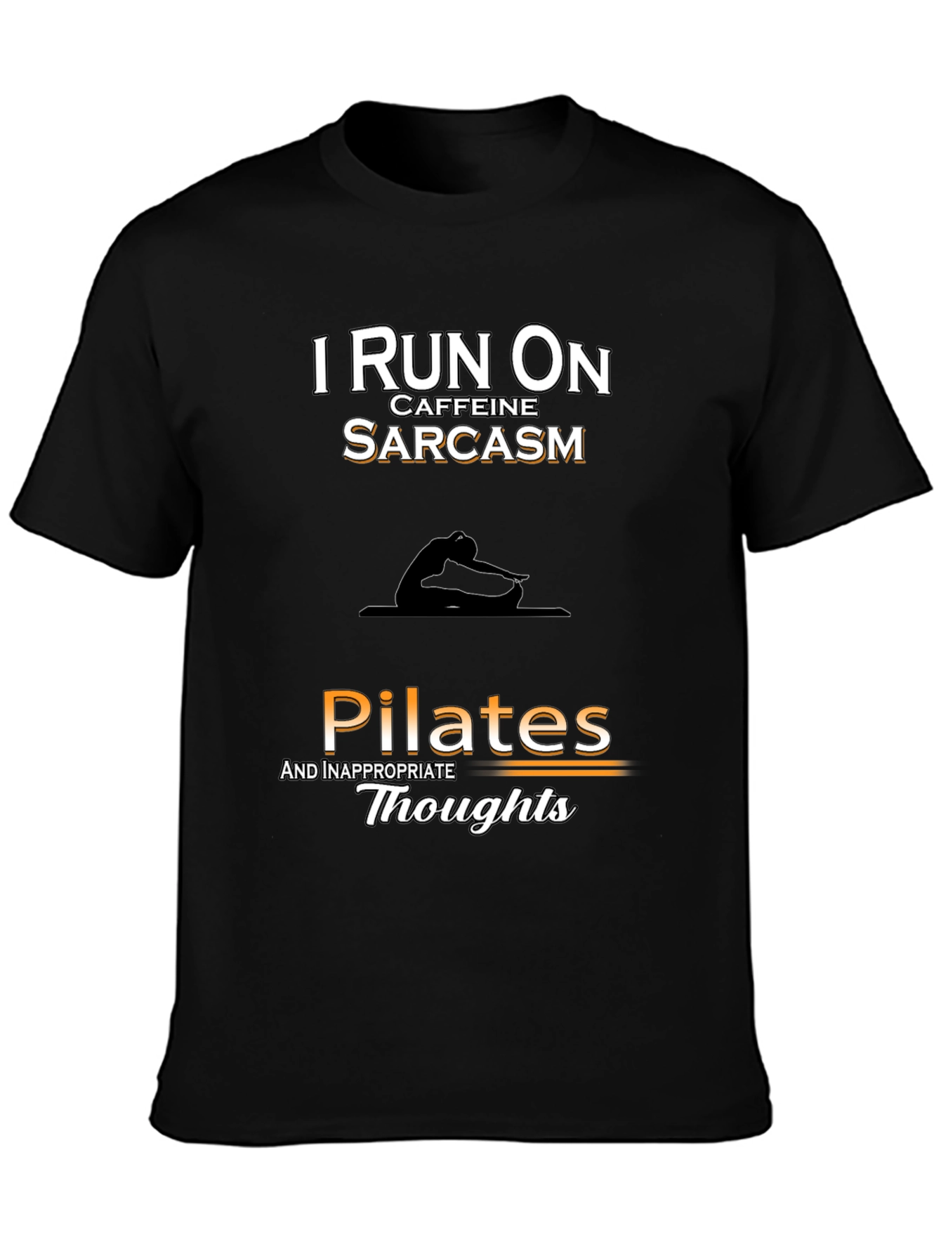 Pilates & Sarcasm T-Shirt - Funny Workout Tee