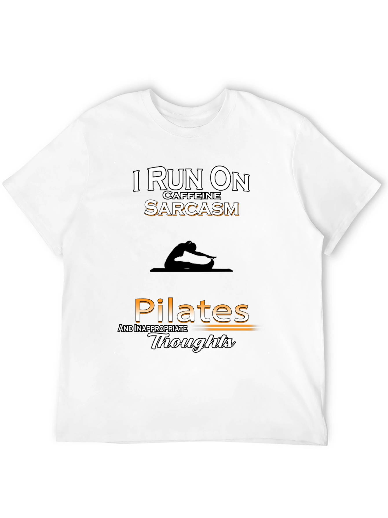Pilates & Sarcasm T-Shirt - Funny Workout Tee