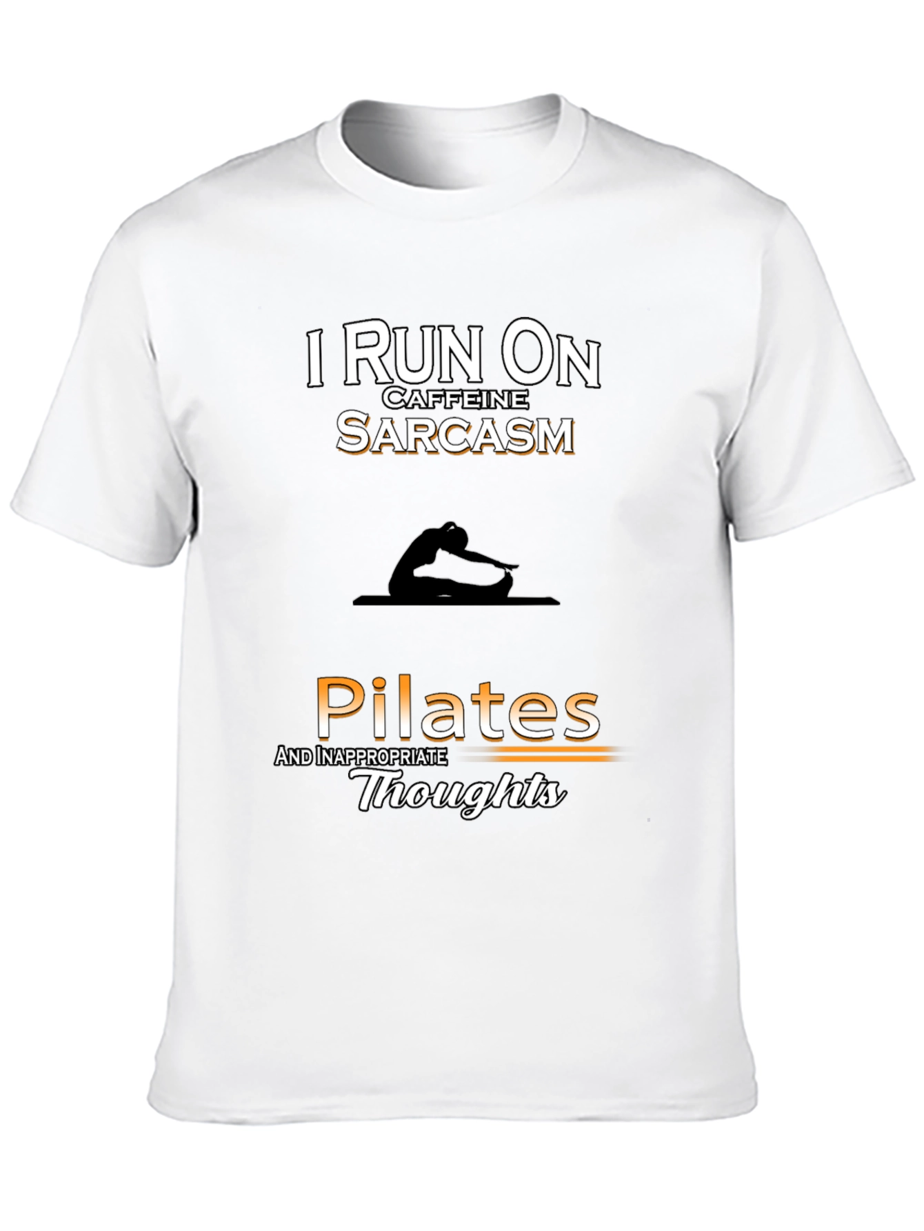 Pilates & Sarcasm T-Shirt - Funny Workout Tee