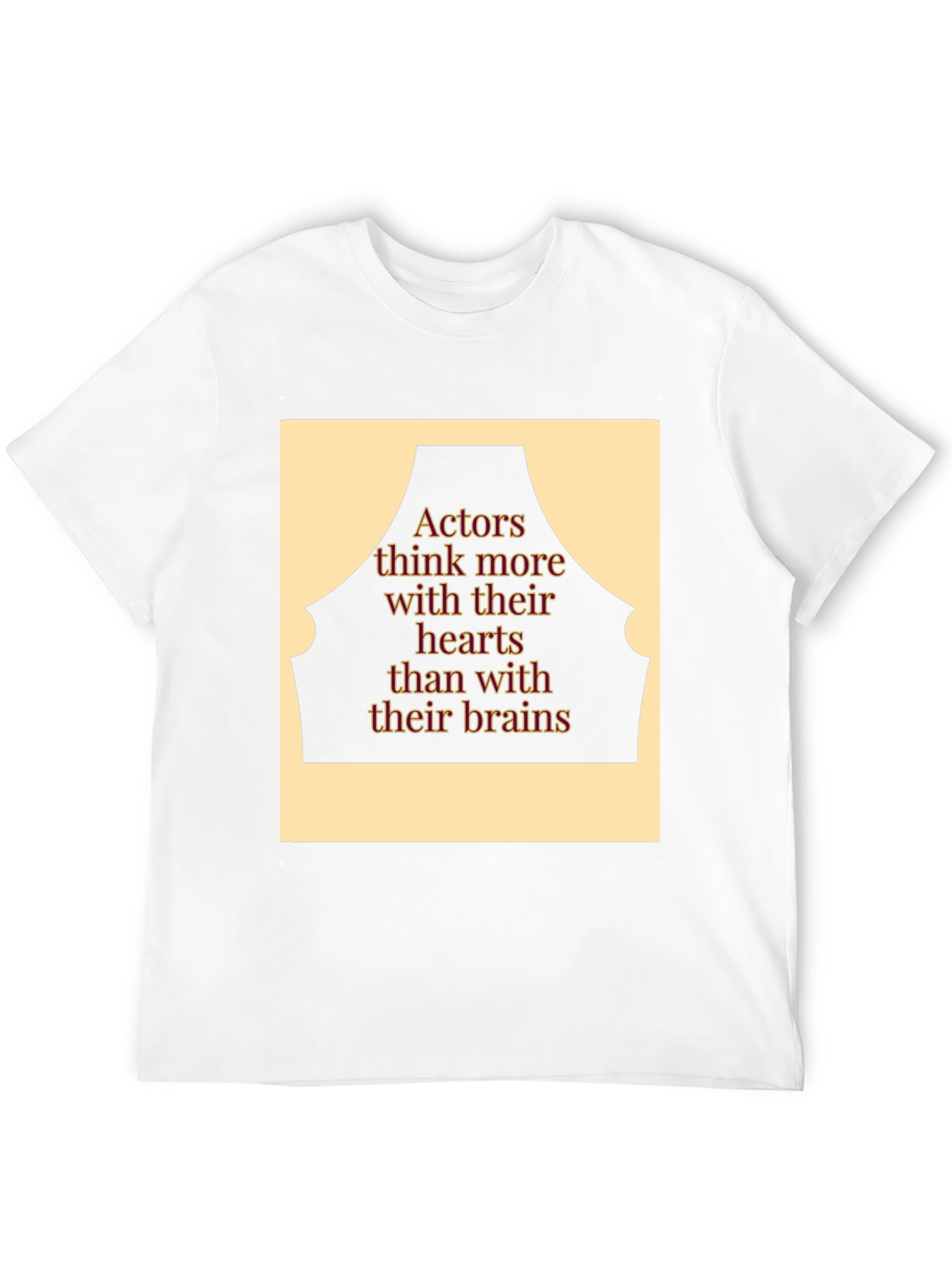 Actor Heart Over Brain Black T-Shirt