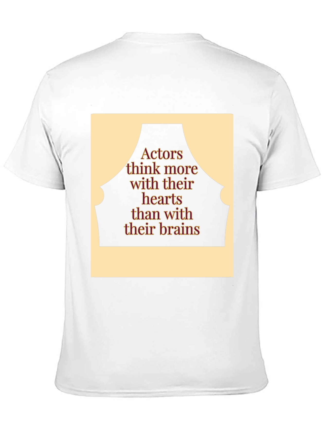 Actor Heart Over Brain Black T-Shirt