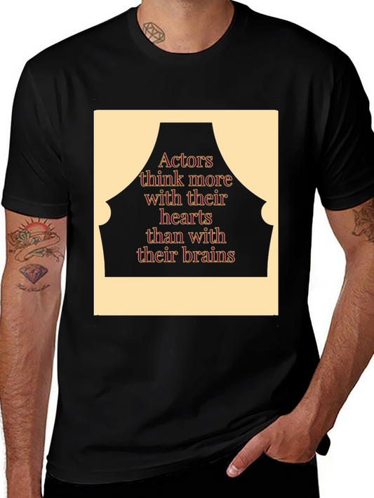 Actor Heart Over Brain Black T-Shirt