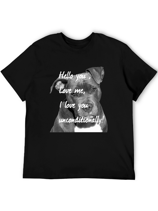 Pitbull Dog Lover Graphic Tee - Hello You Love Me