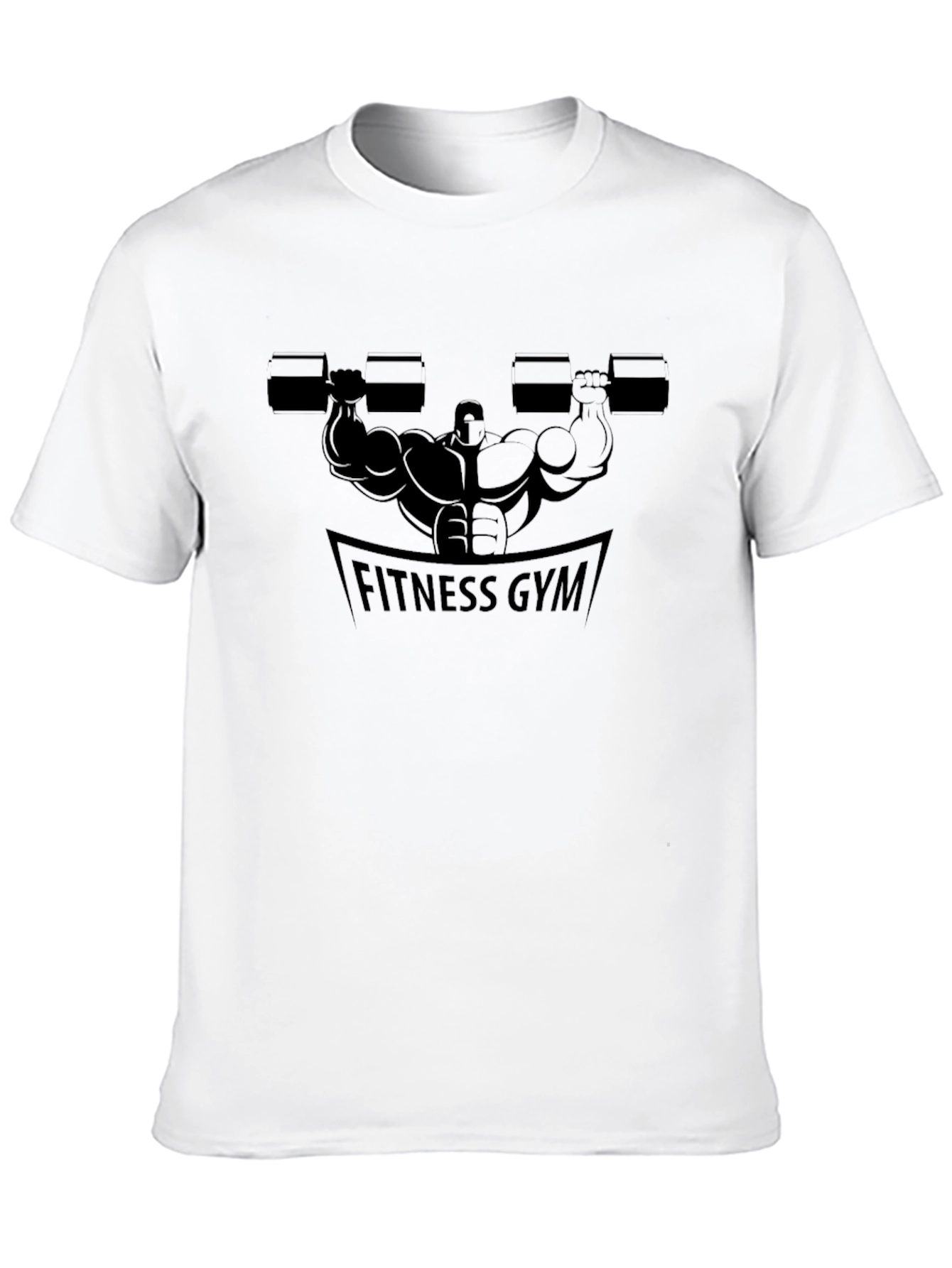 Fitness Gym Black Graphic T-Shirt for Men