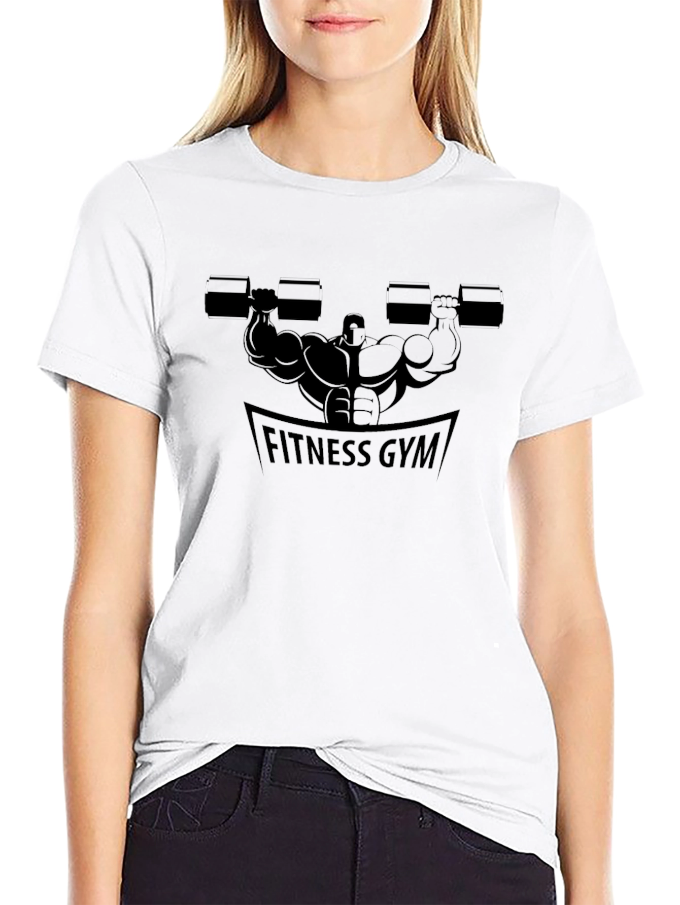 Fitness Gym Black Graphic T-Shirt for Men
