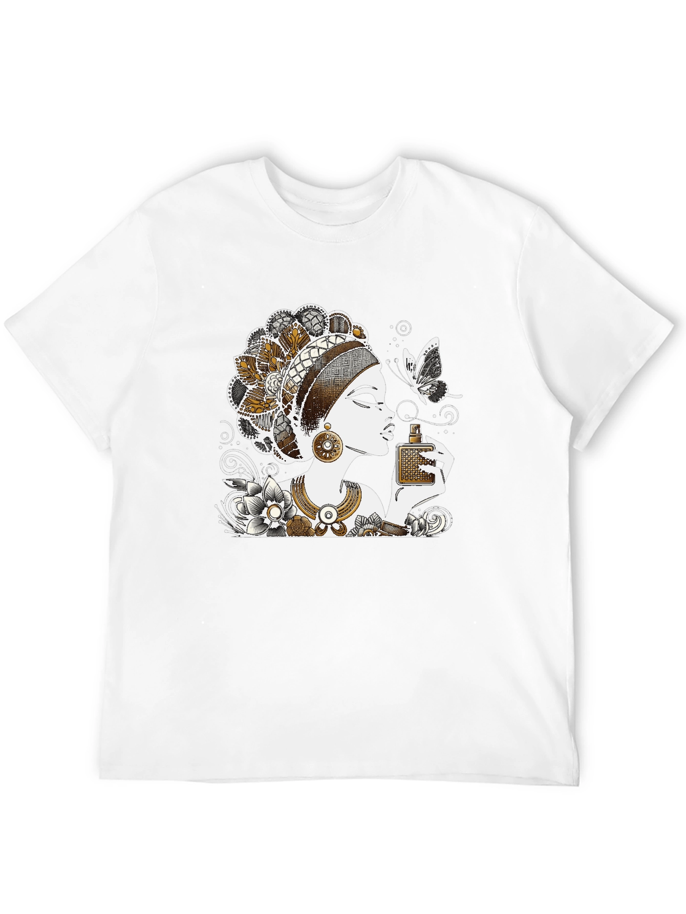 Elegant Woman Graphic Tee - Stylish Fashion
