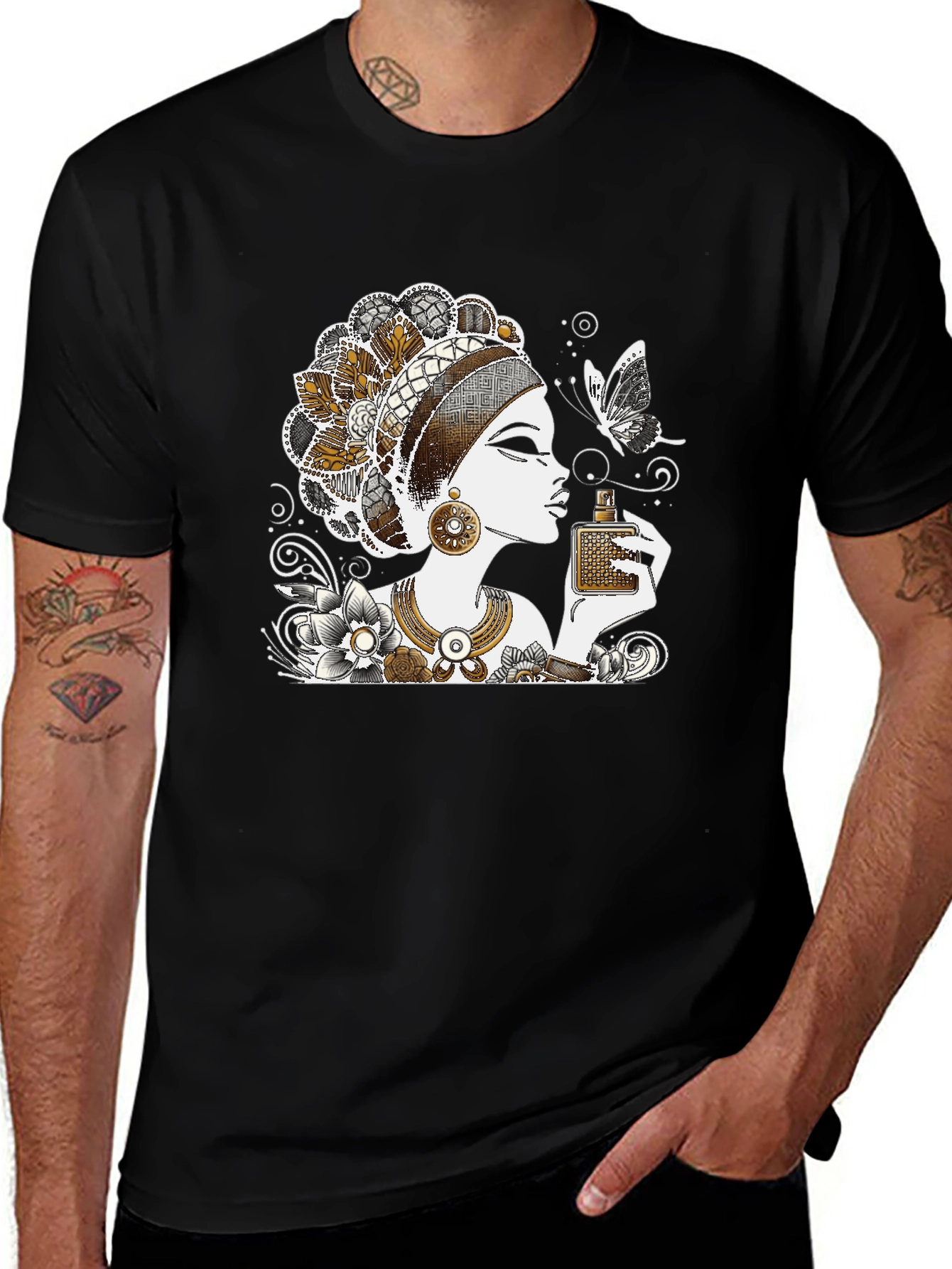 Elegant Woman Graphic Tee - Stylish Fashion