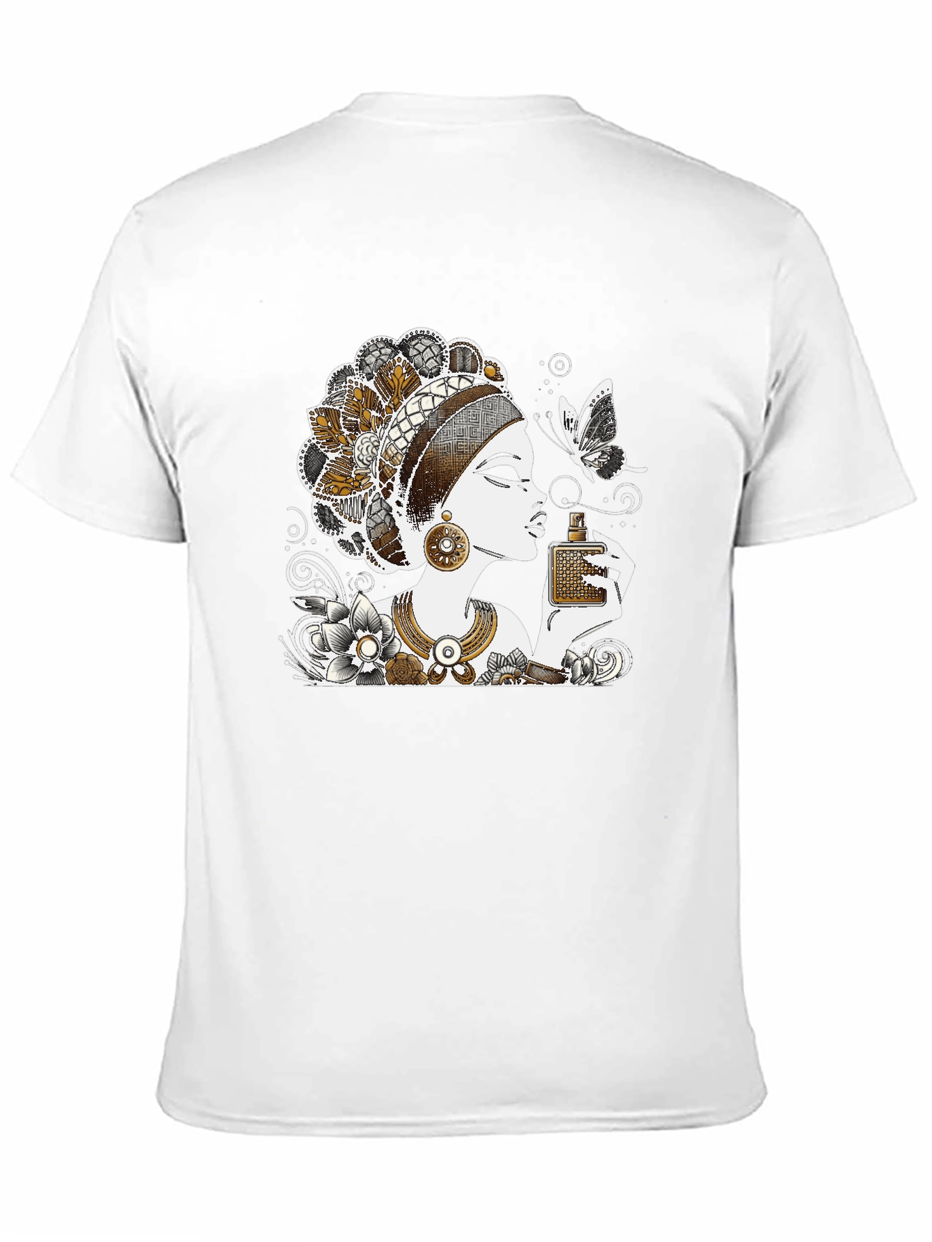Elegant Woman Graphic Tee - Stylish Fashion
