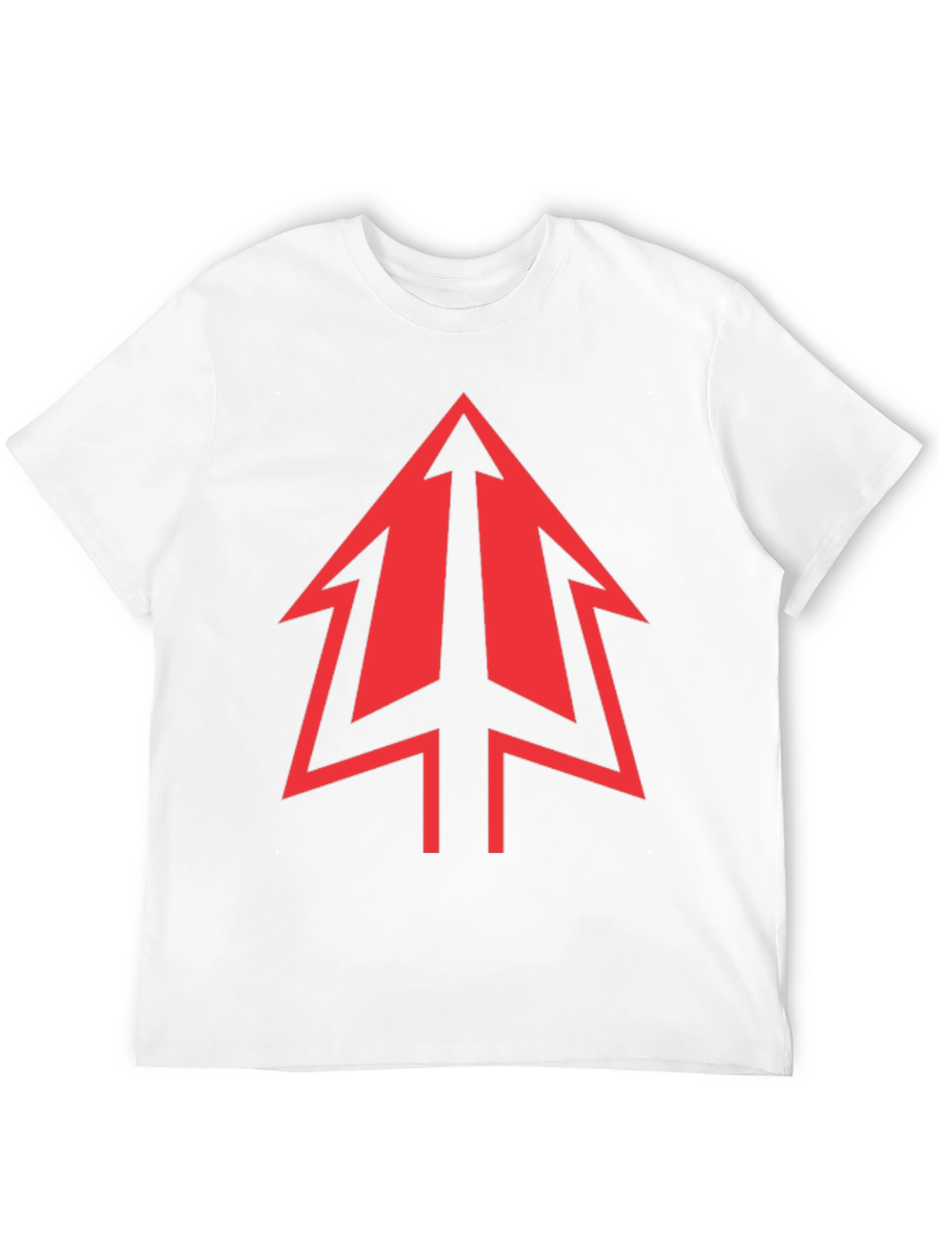 Bold Red Arrow Graphic Black T-Shirt