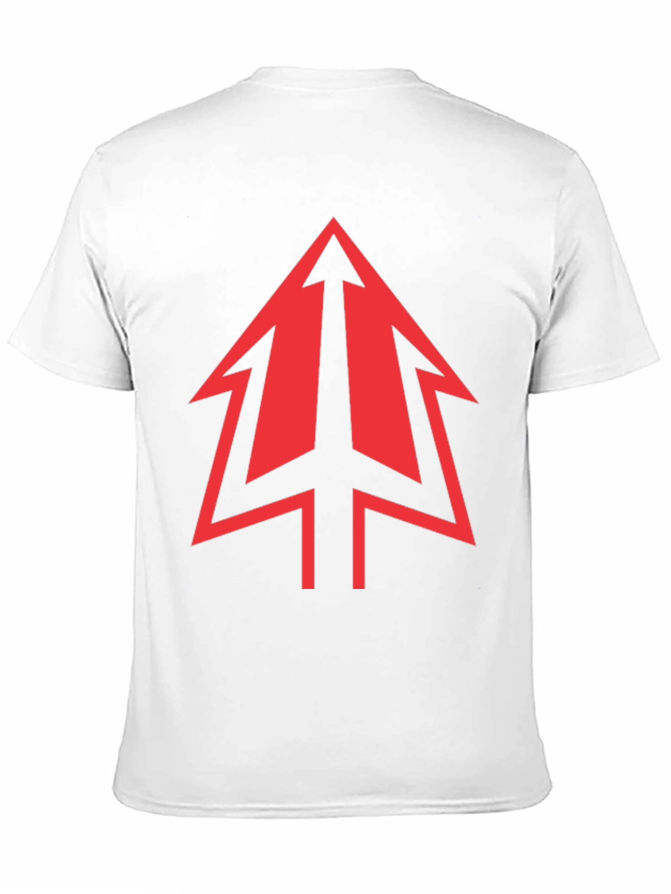 Bold Red Arrow Graphic Black T-Shirt