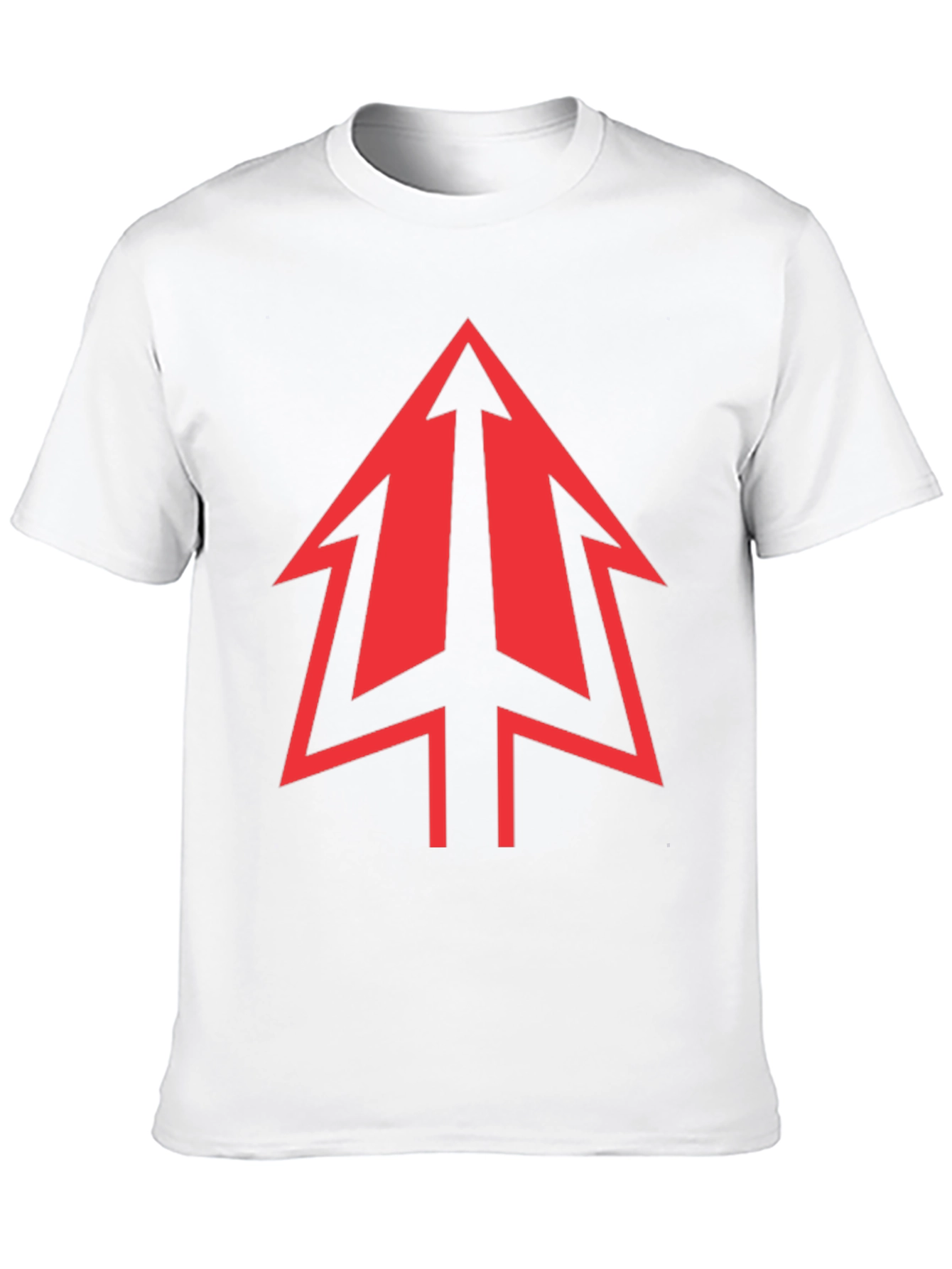 Bold Red Arrow Graphic Black T-Shirt