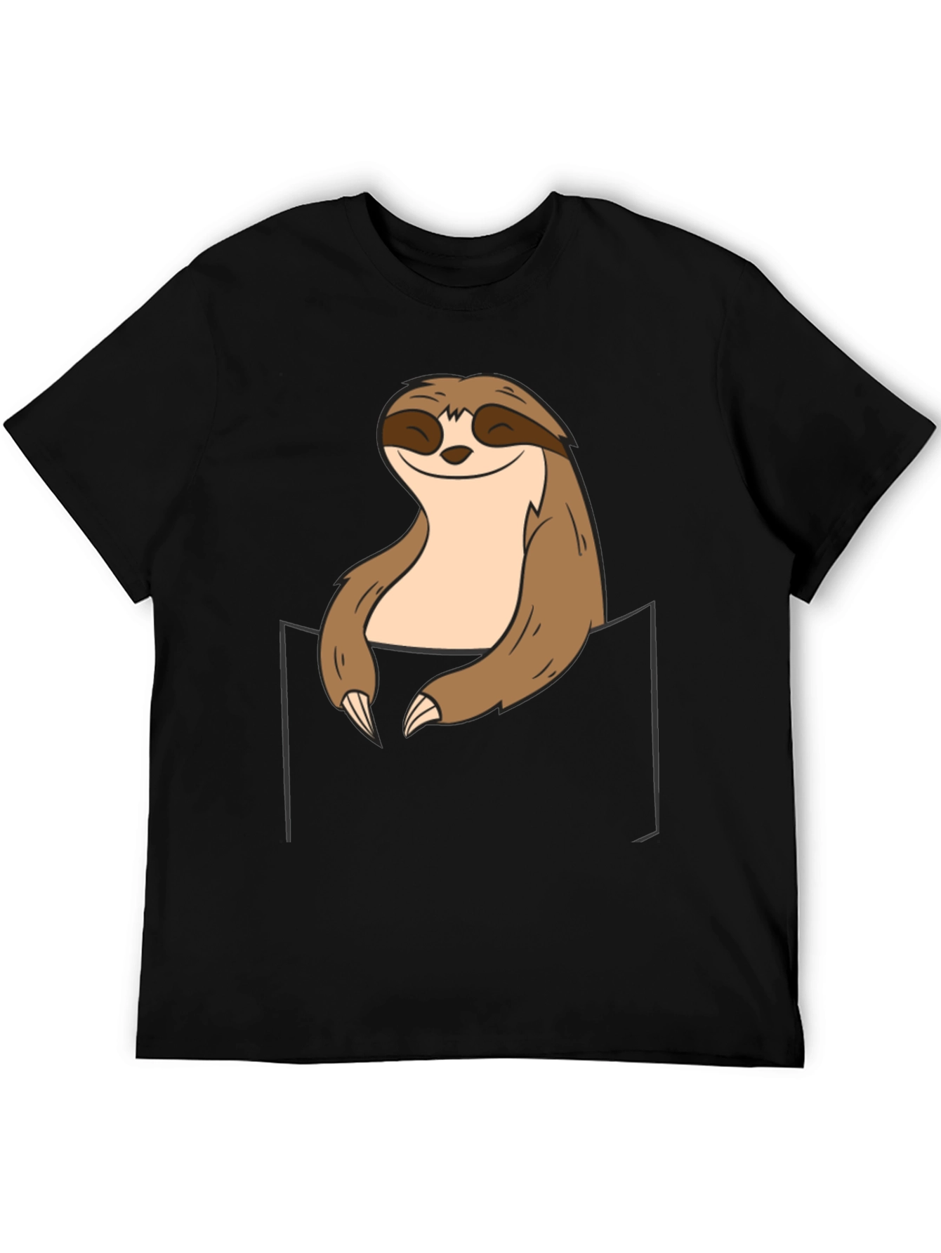 Sloth Pocket Graphic Tee - Relaxed Comfort