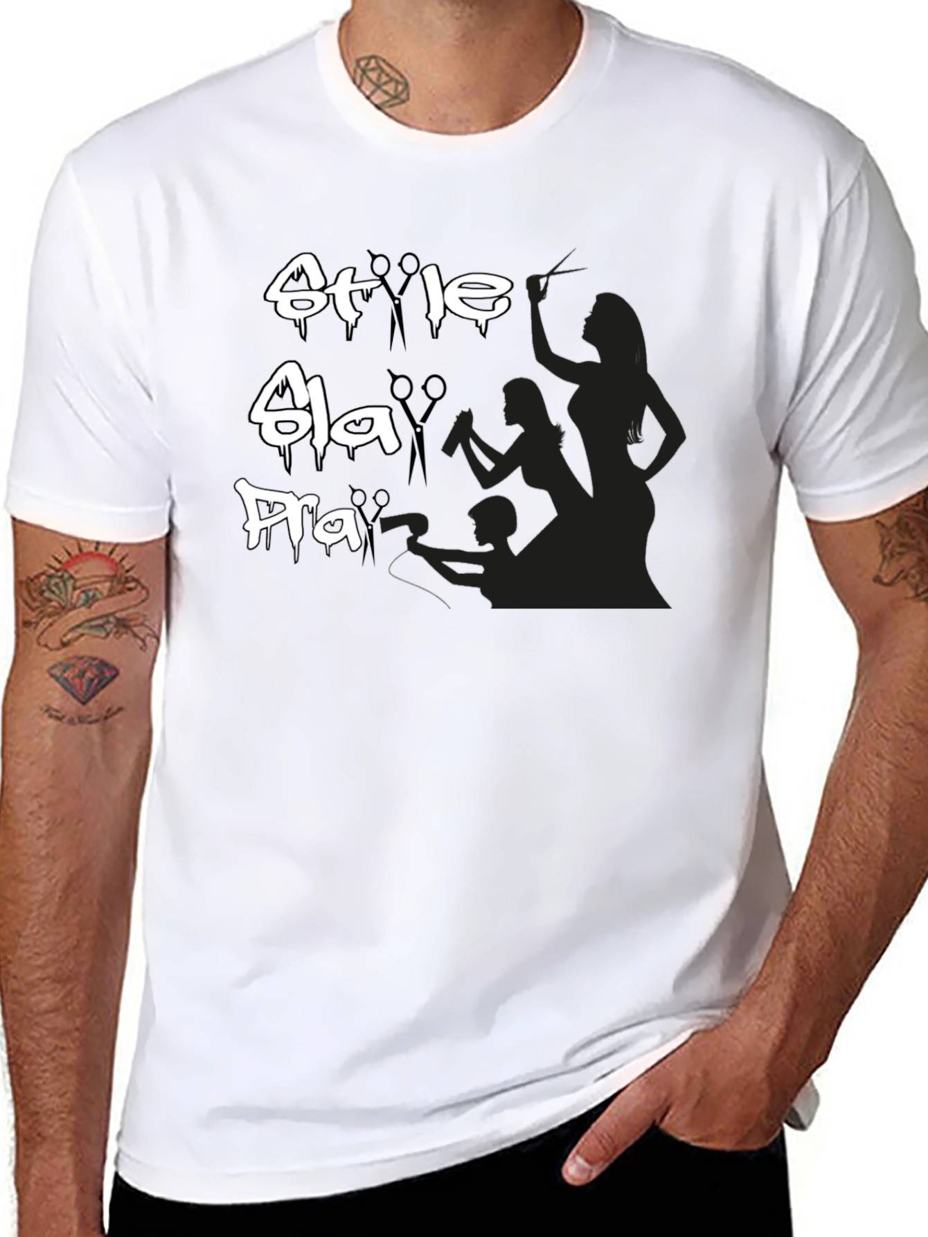 Style Bla Hair Salon Black Graphic T-Shirt