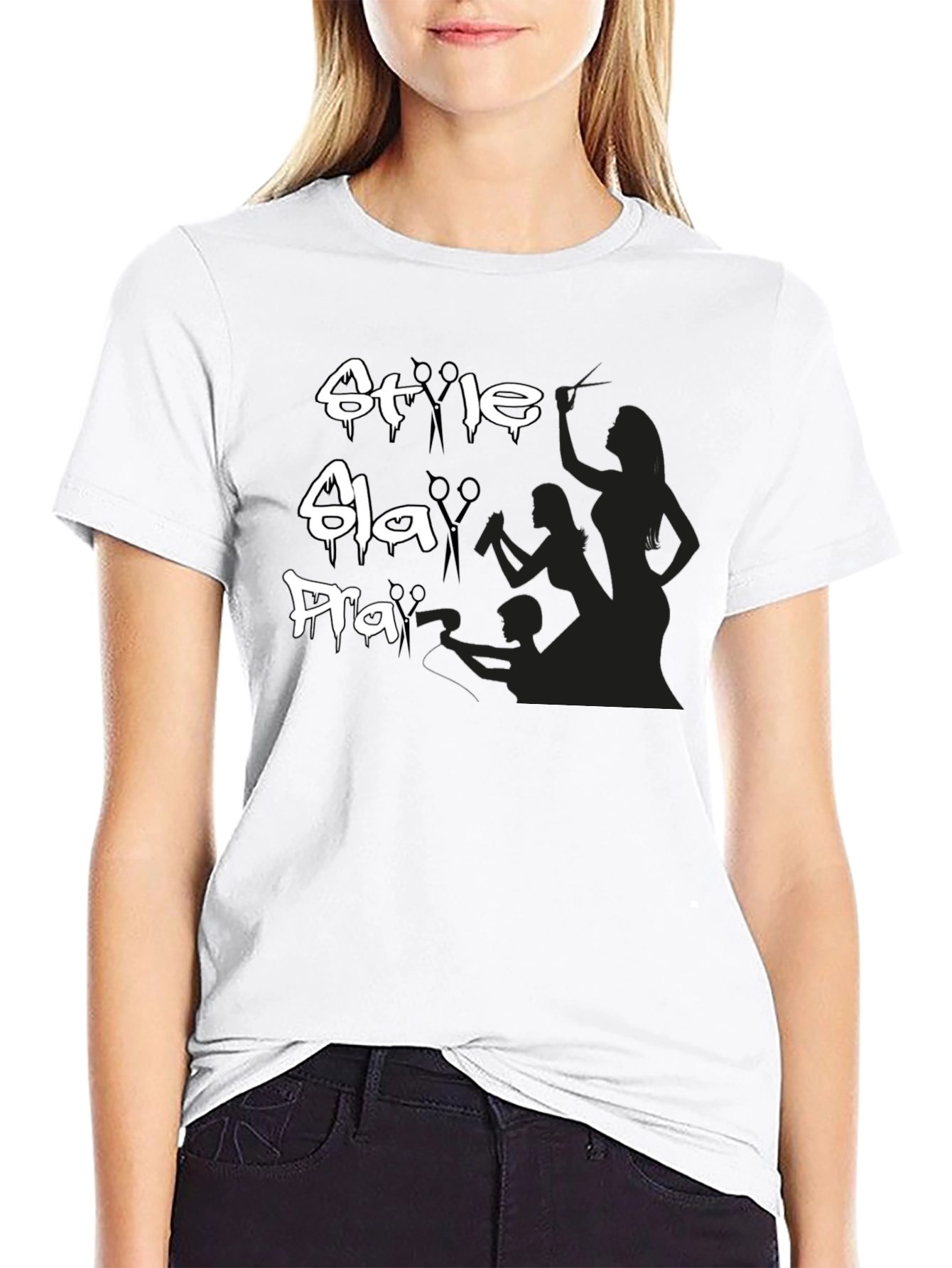 Style Bla Hair Salon Black Graphic T-Shirt