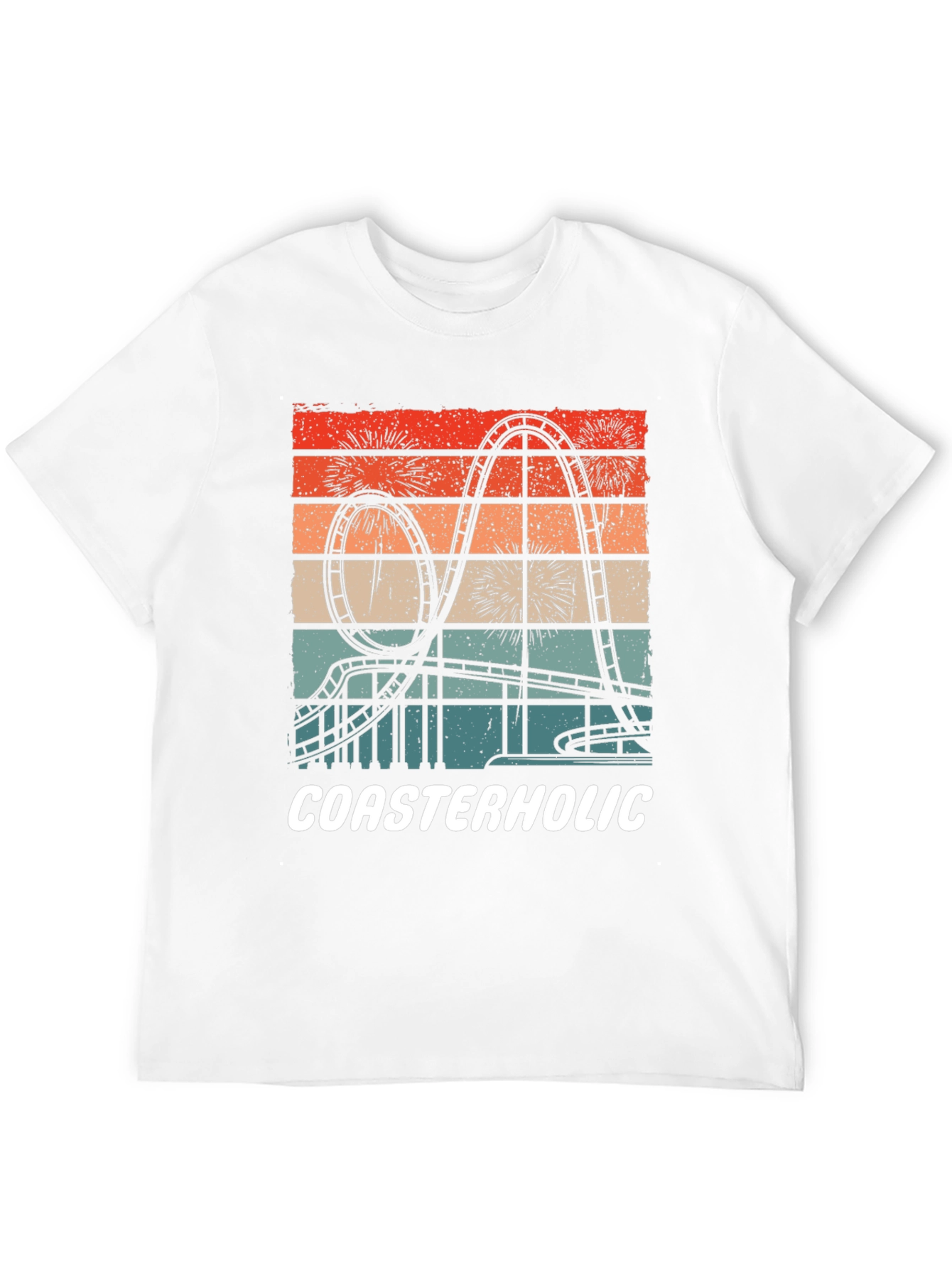 Coasterholic Retro Roller Coaster T-Shirt