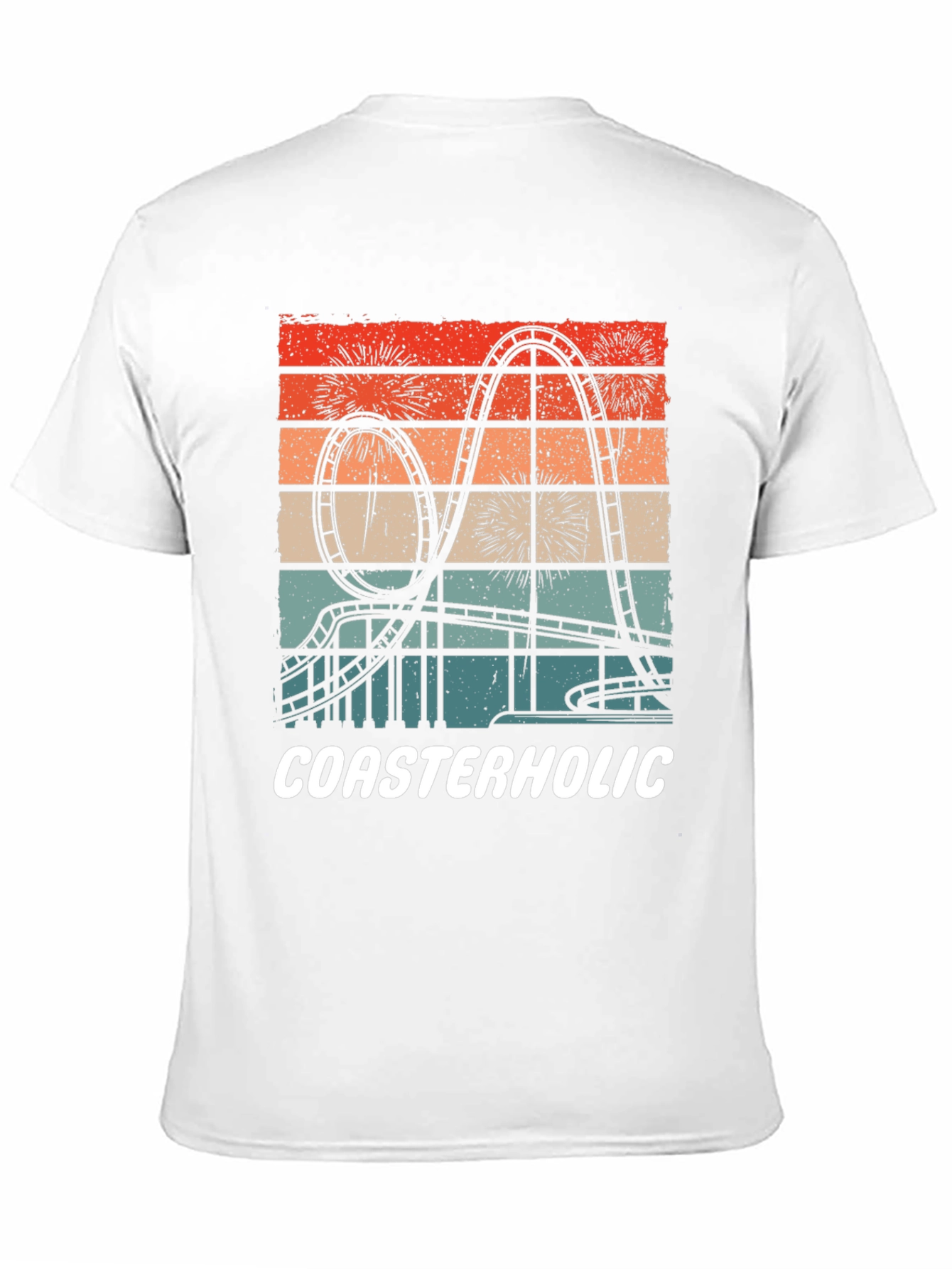Coasterholic Retro Roller Coaster T-Shirt