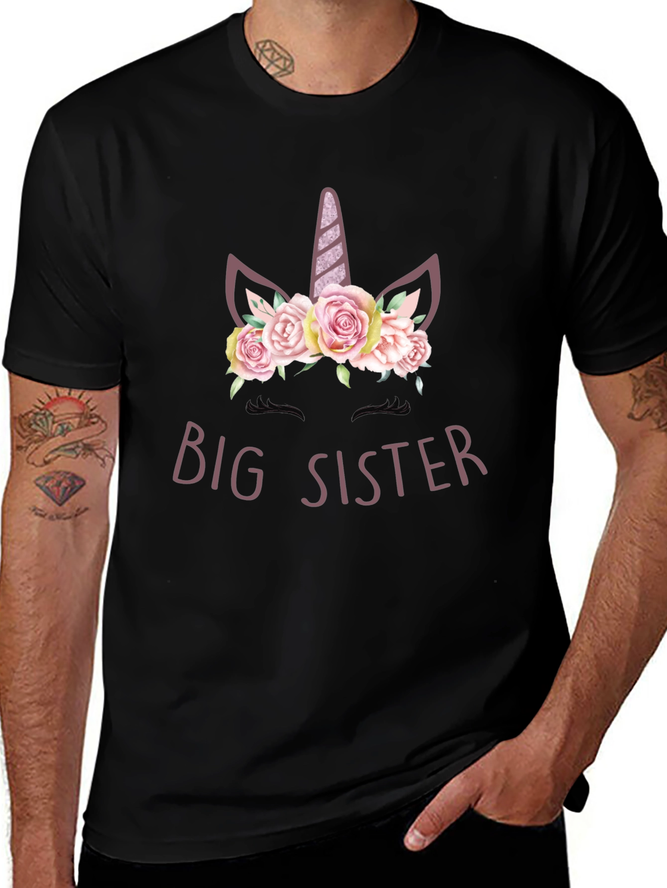 Big Sister Unicorn Graphic Tee