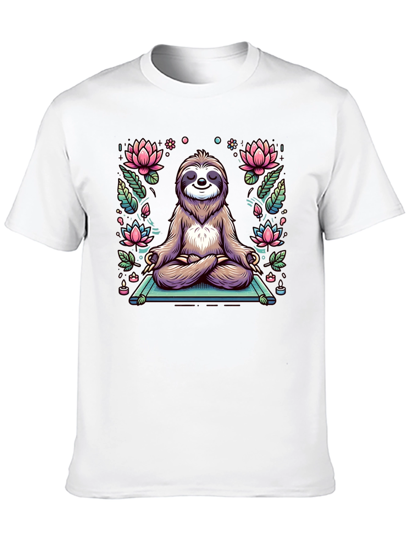 Zen Sloth T-Shirt - Meditating Animal Tee