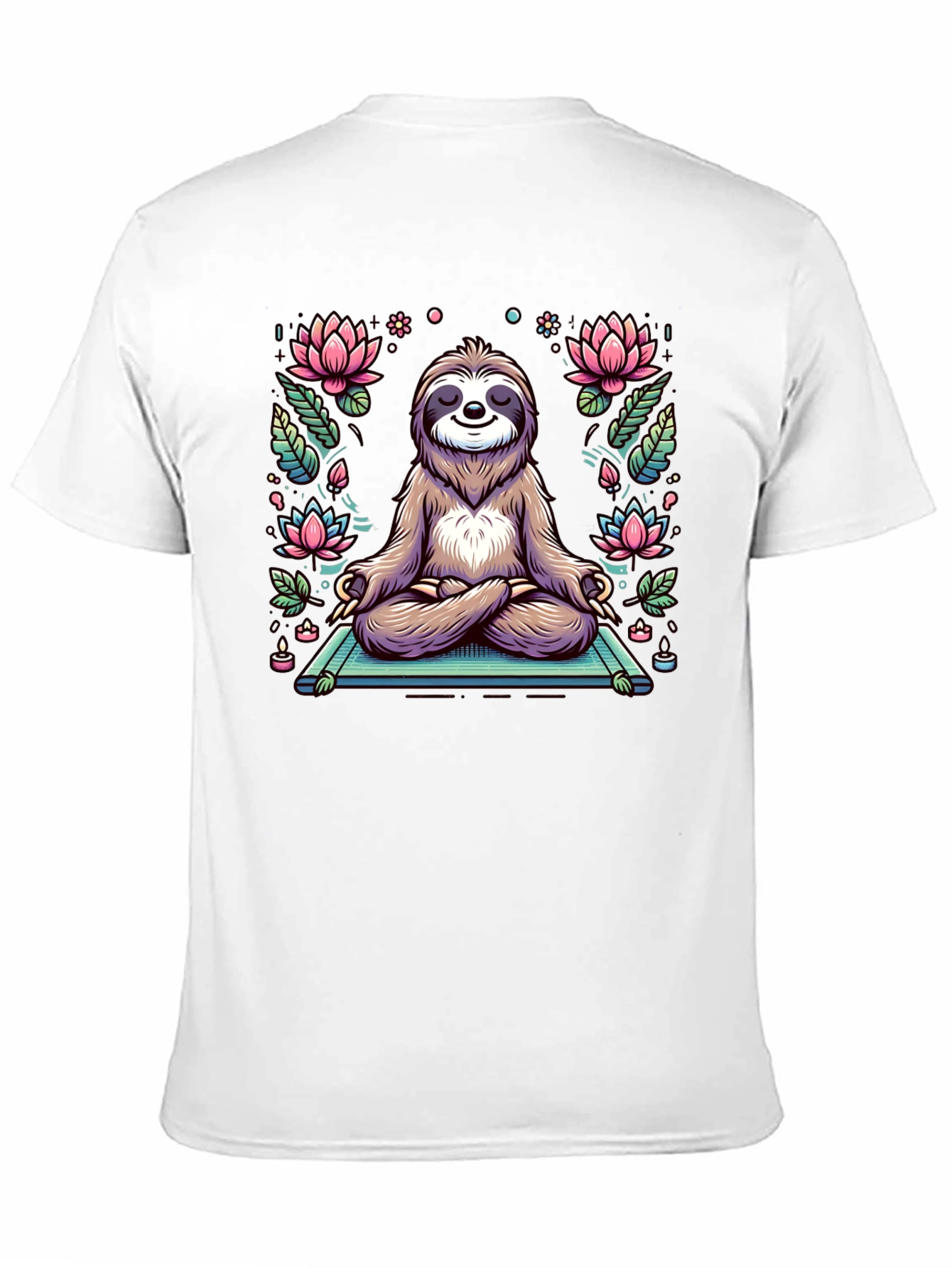 Zen Sloth T-Shirt - Meditating Animal Tee