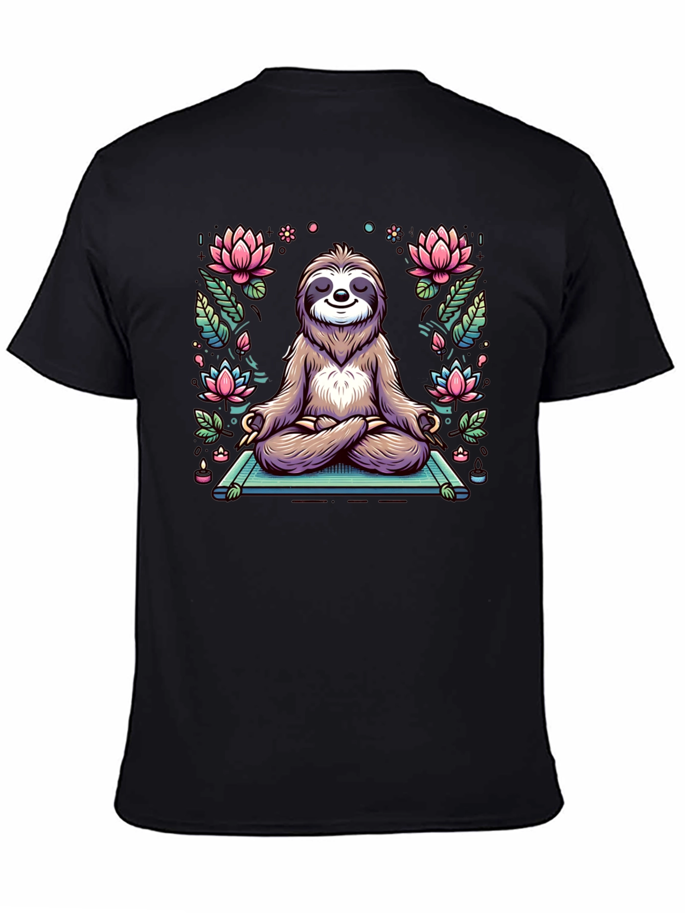 Zen Sloth T-Shirt - Meditating Animal Tee