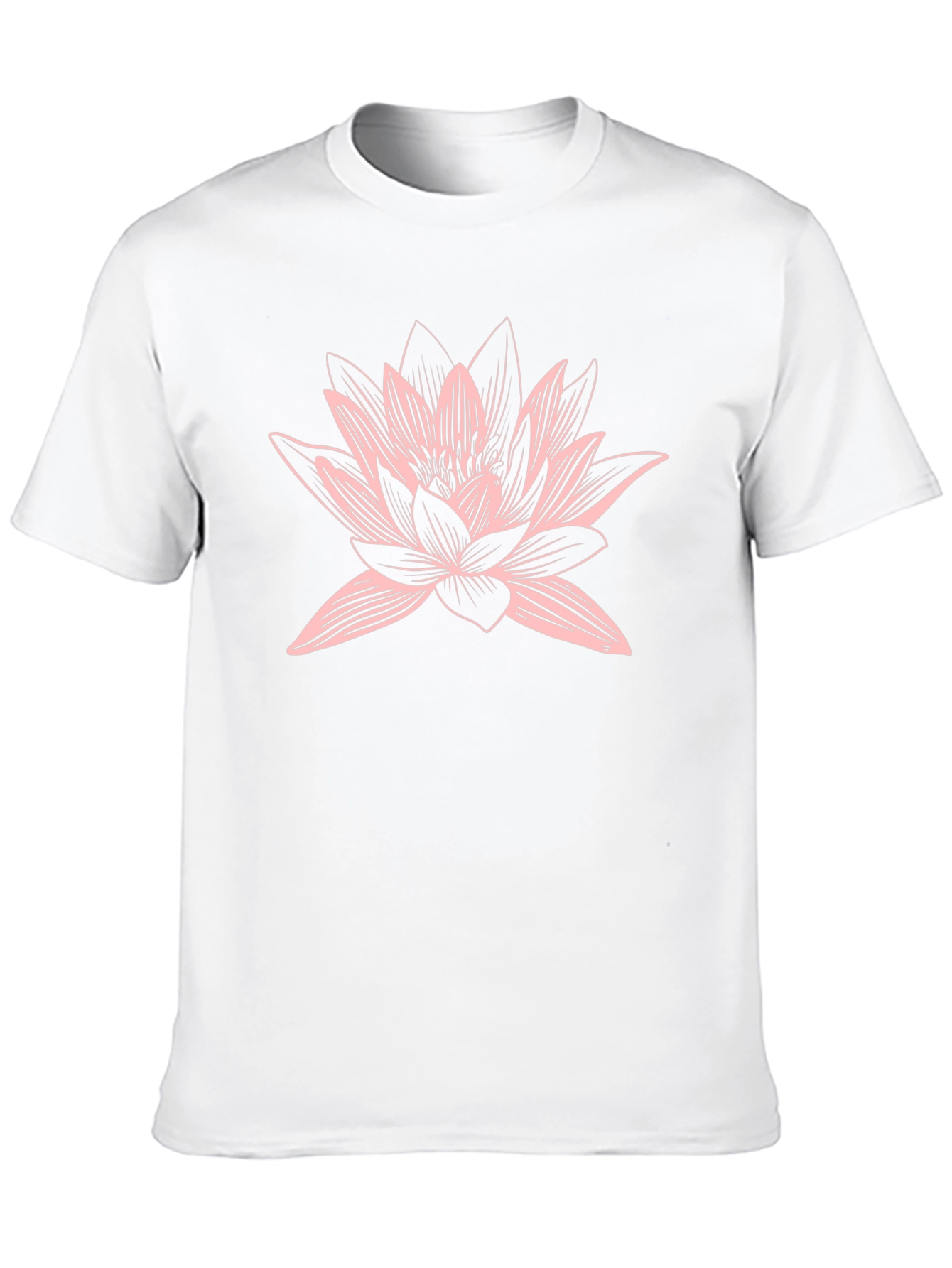 Lotus Graphic Black T-Shirt - Casual Comfort