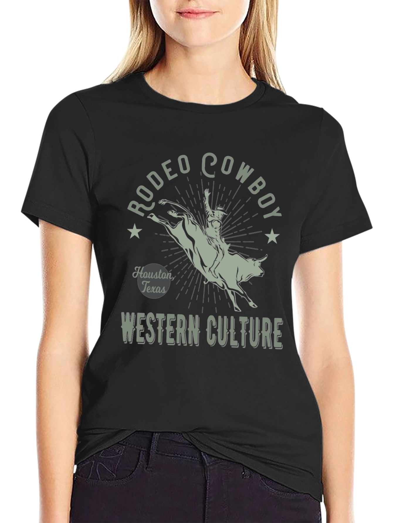 Rodeo Cowboy Graphic T-Shirt - Western Culture Tee