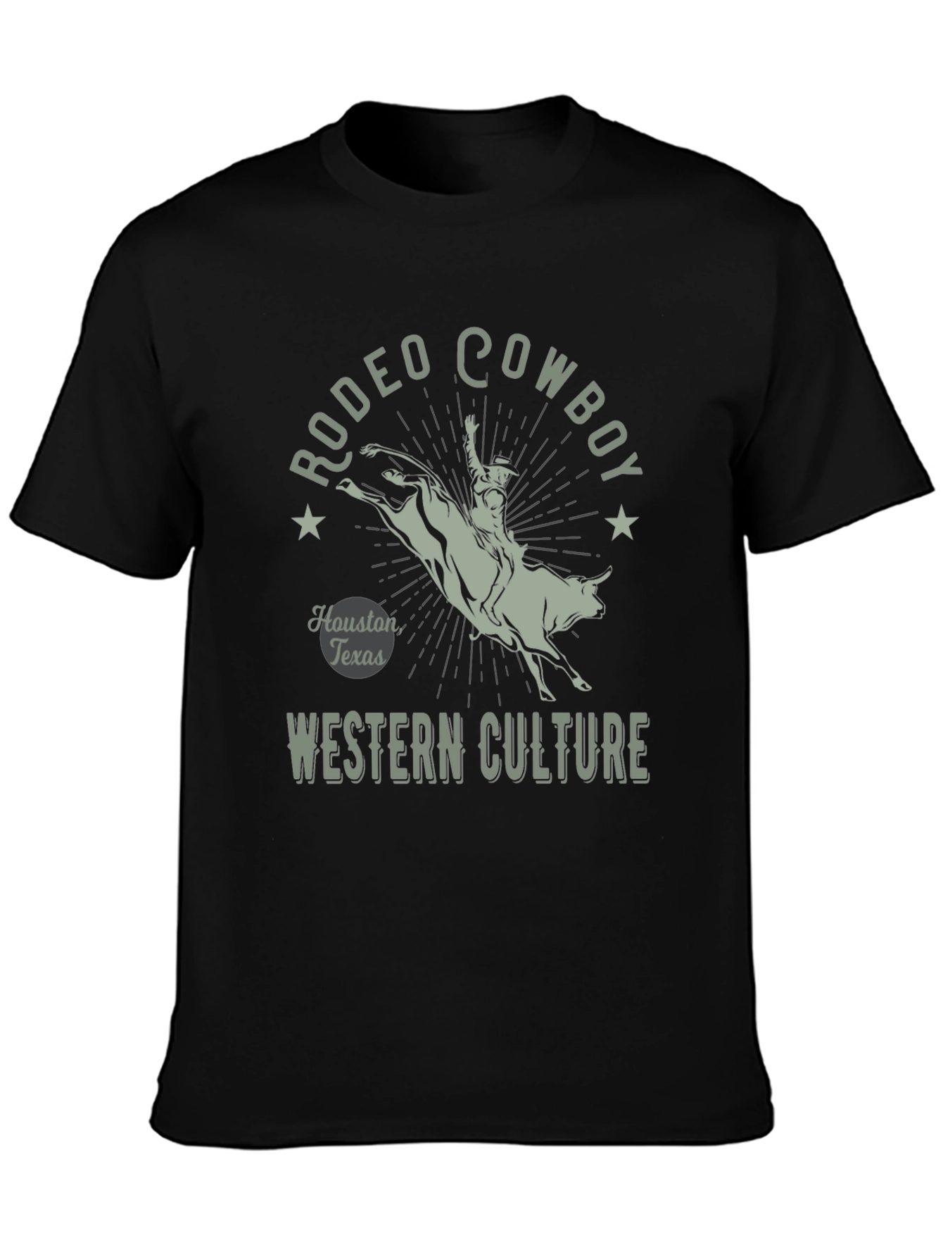 Rodeo Cowboy Graphic T-Shirt - Western Culture Tee