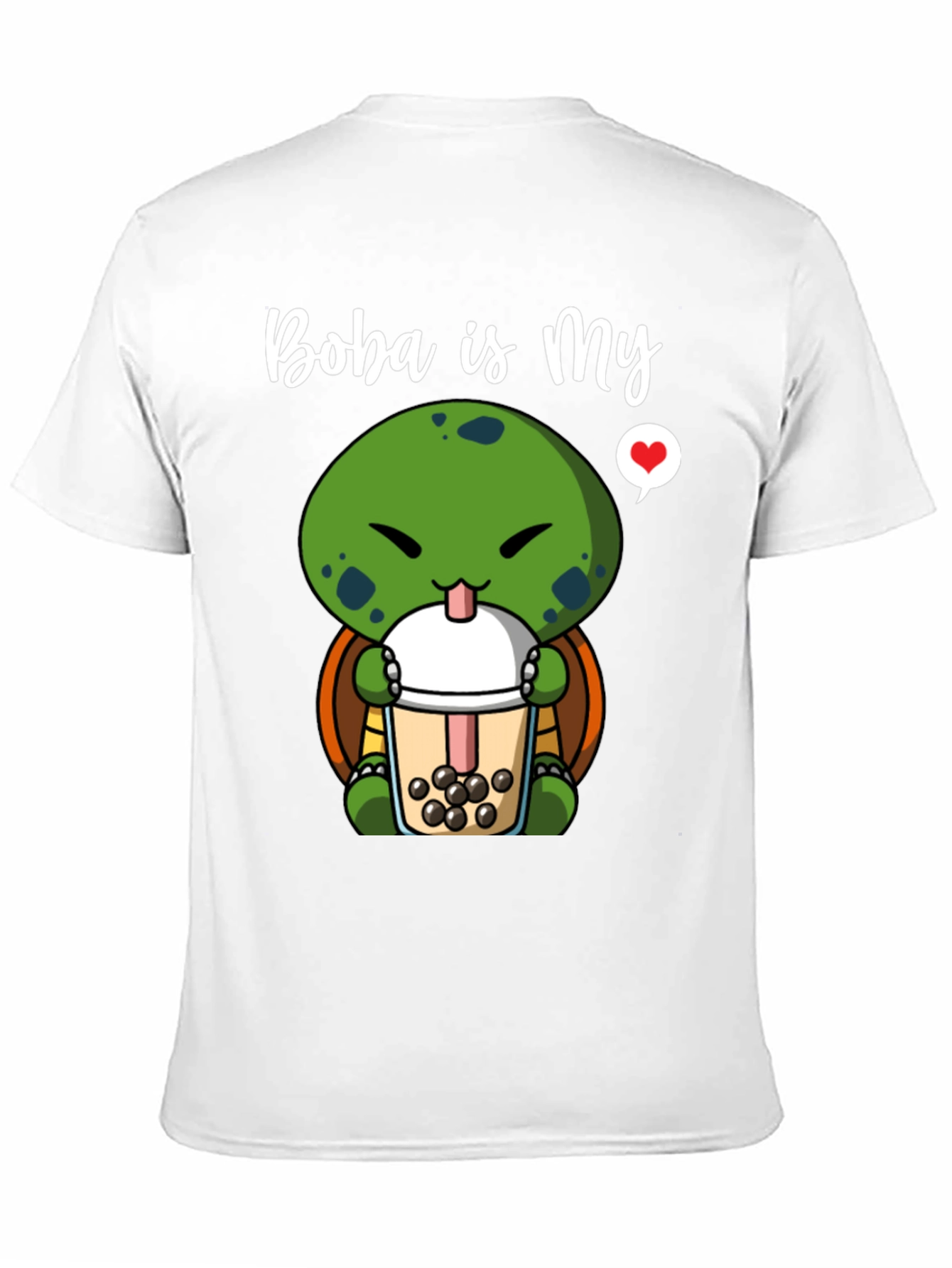 Boba Turtle Graphic T-Shirt Cute Design