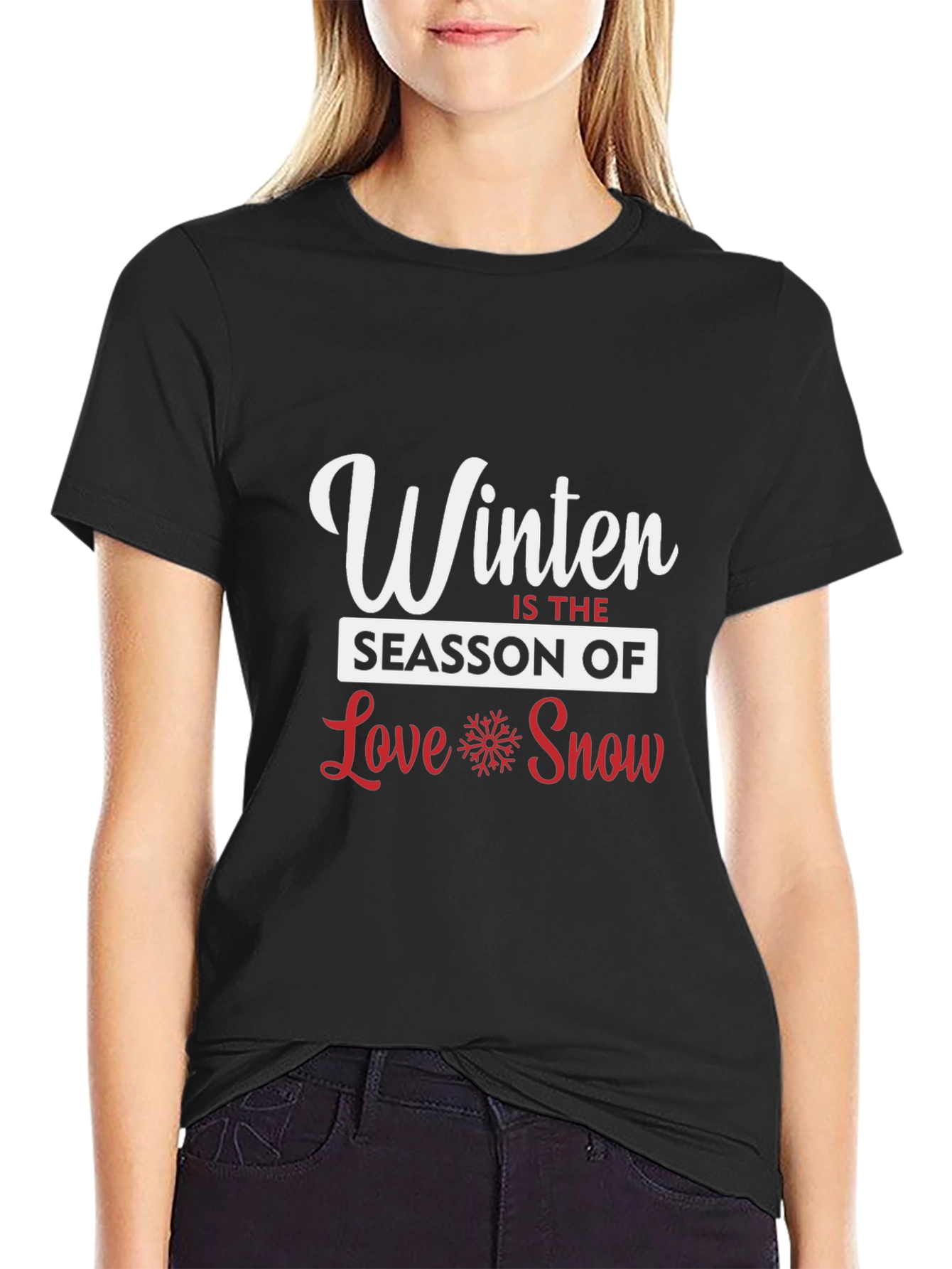 Winter Season Love Snow Graphic Tee