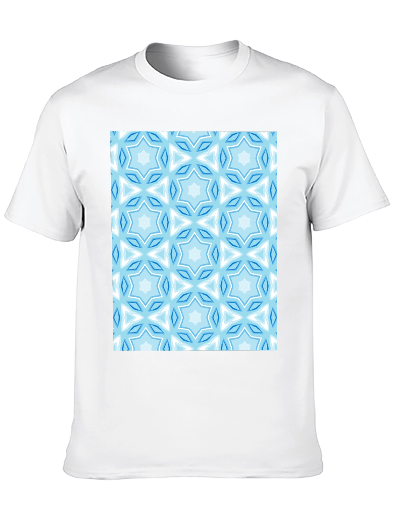 Patterned Crew Neck T-Shirt