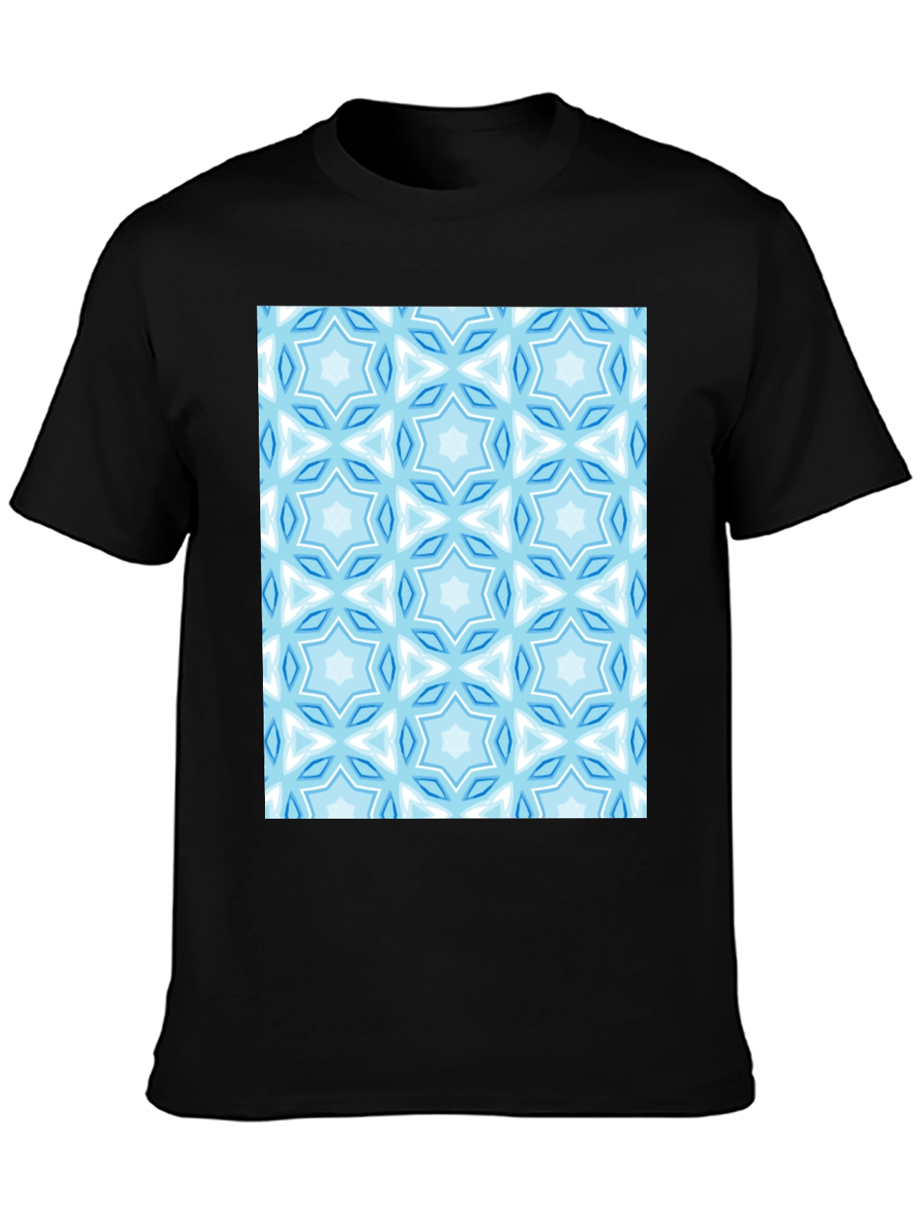 Patterned Crew Neck T-Shirt