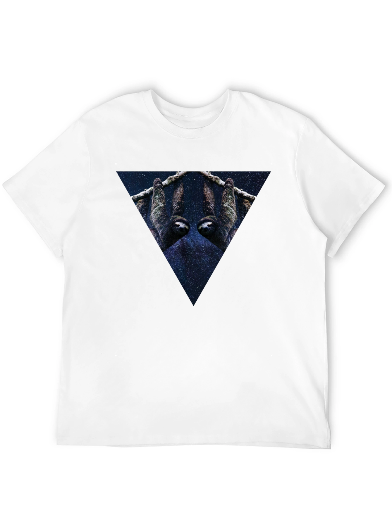 Cosmic Sloth Triangle Graphic Tee