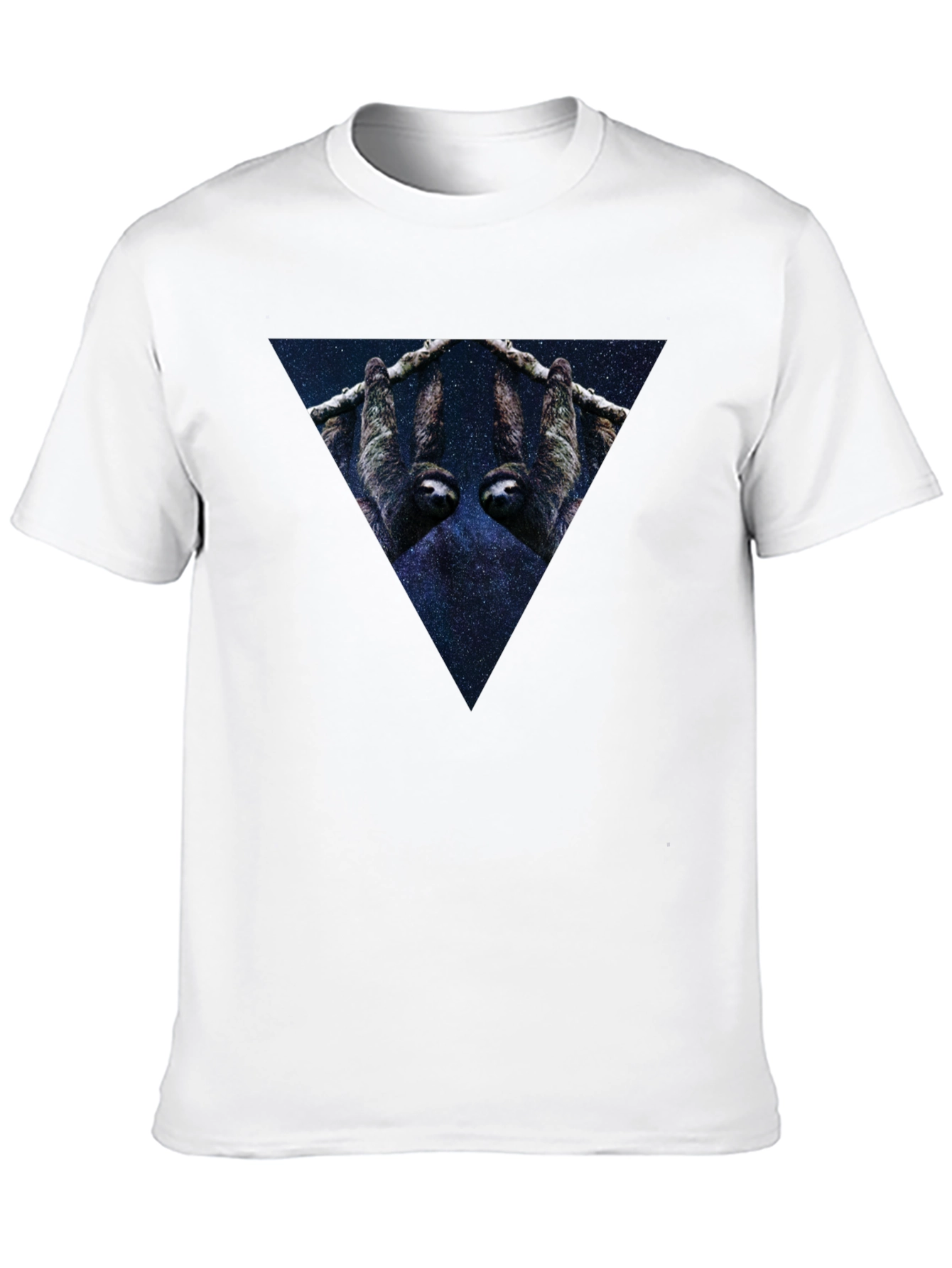 Cosmic Sloth Triangle Graphic Tee