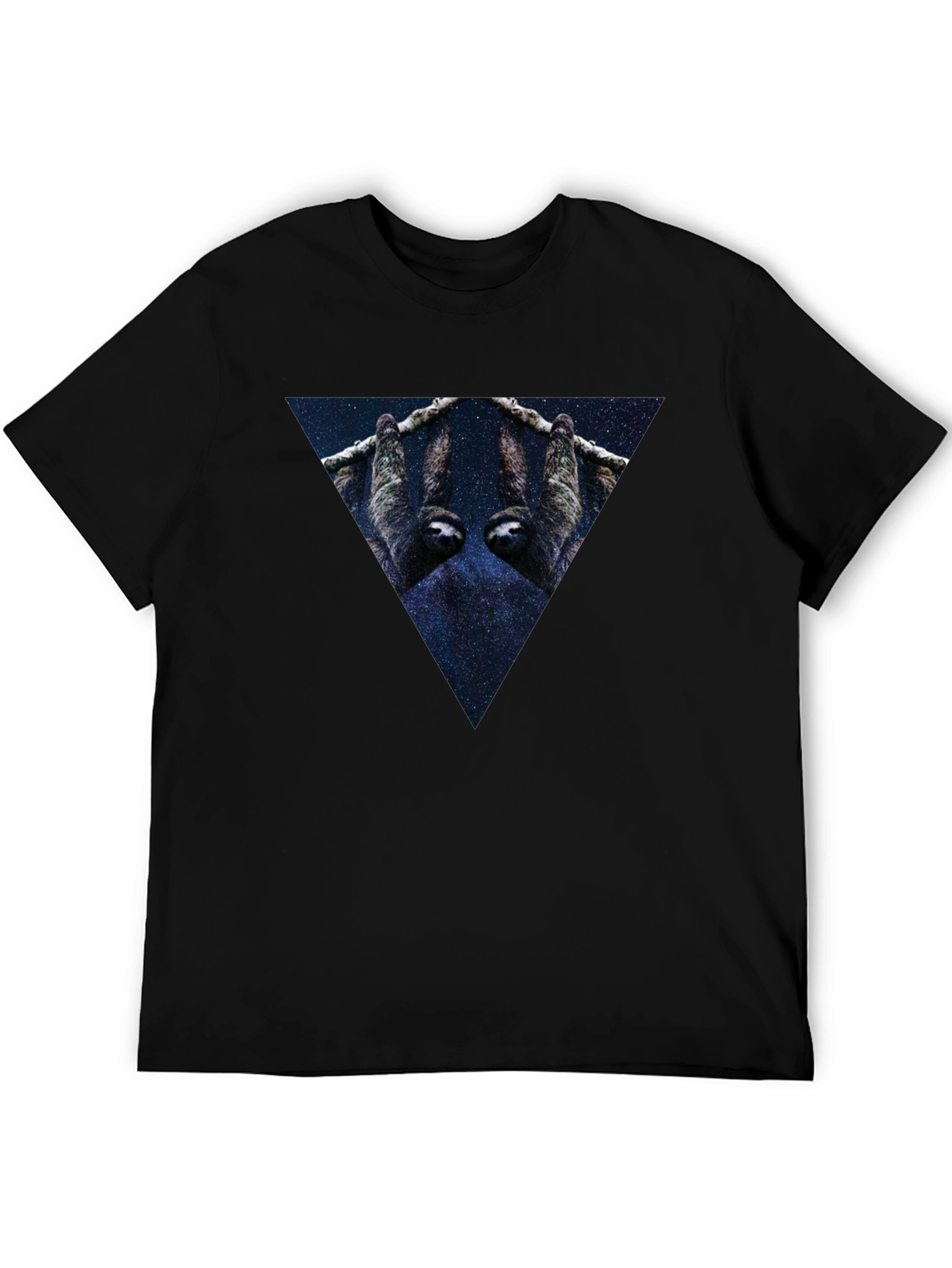 Cosmic Sloth Triangle Graphic Tee