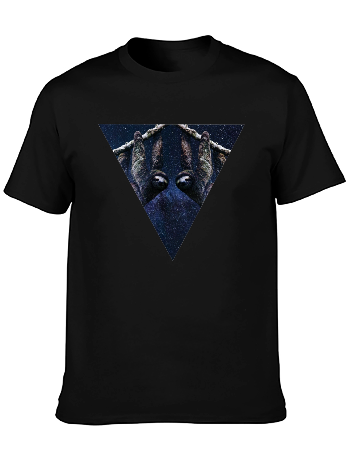 Cosmic Sloth Triangle Graphic Tee