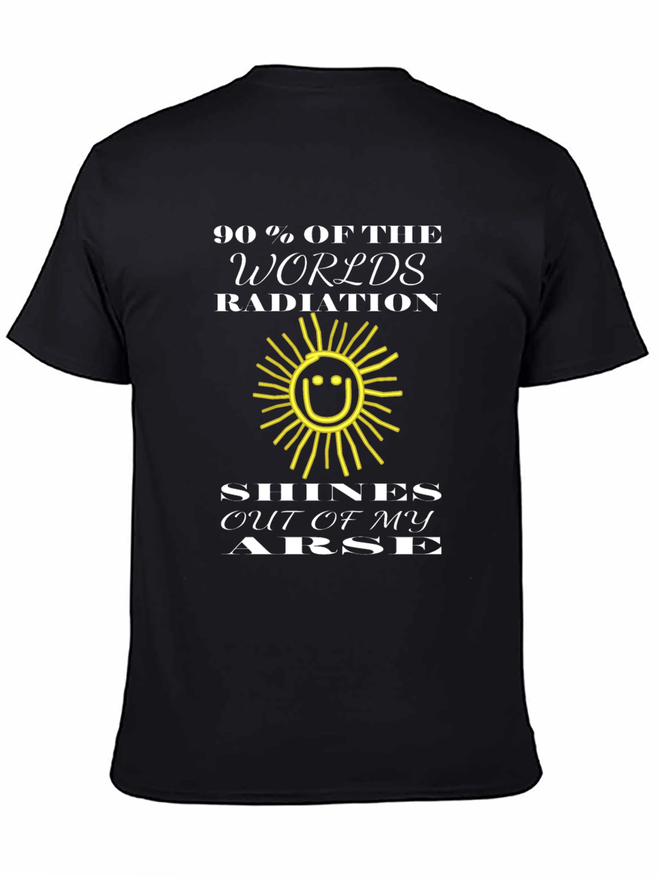 Humorous Radiation T-Shirt - Funny Slogan Graphic Tee