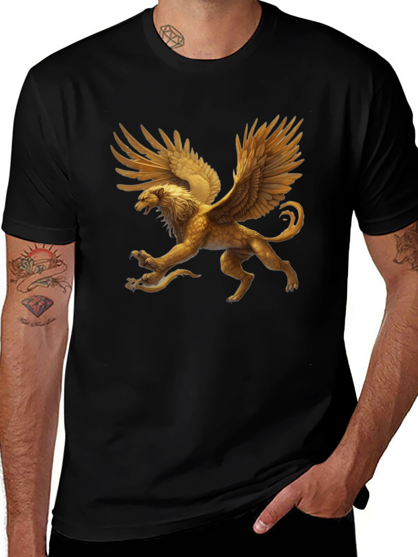 Griffin Graphic Tee - Black