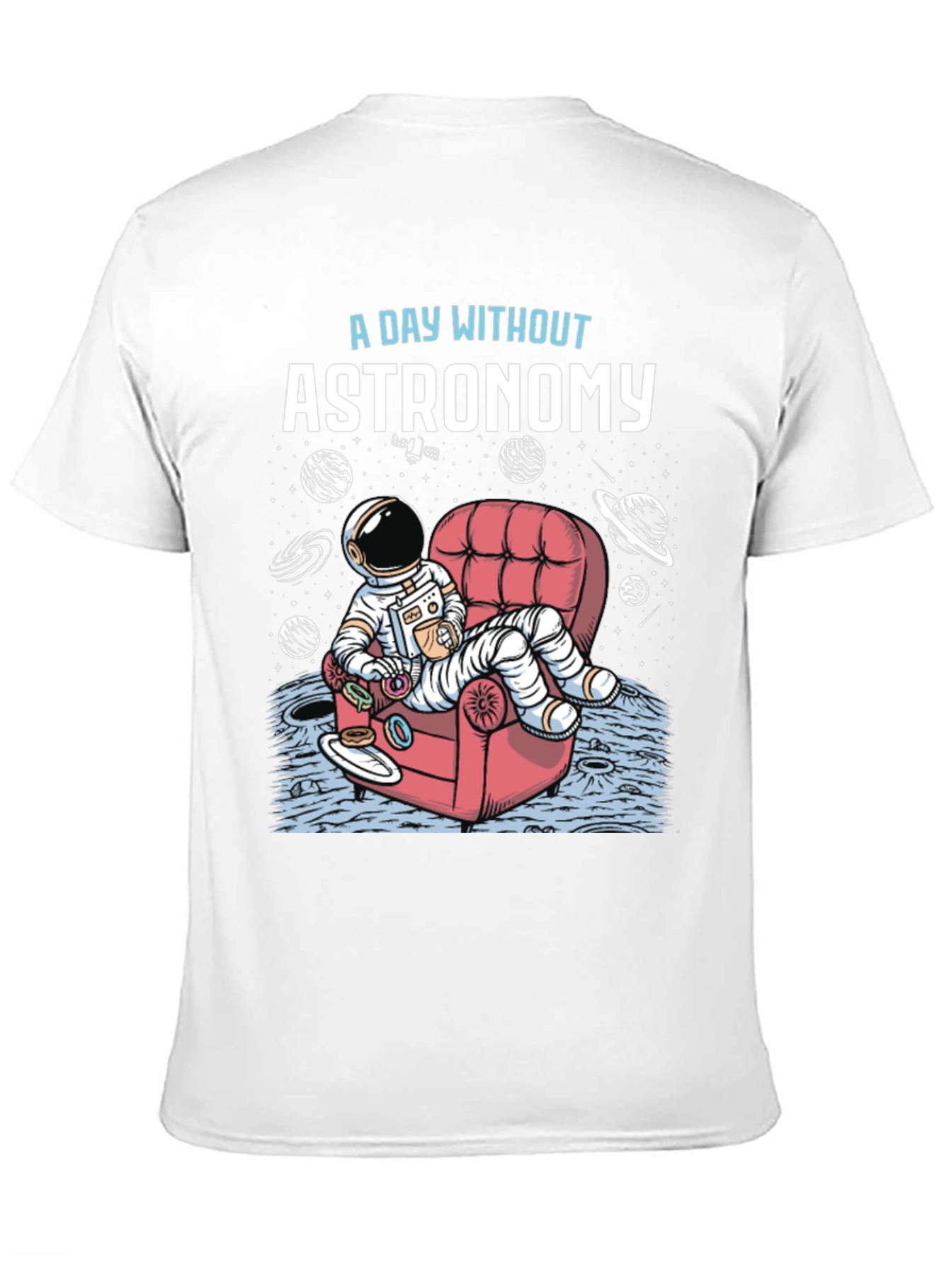 Astronomy T-Shirt - Relaxing Astronaut Design