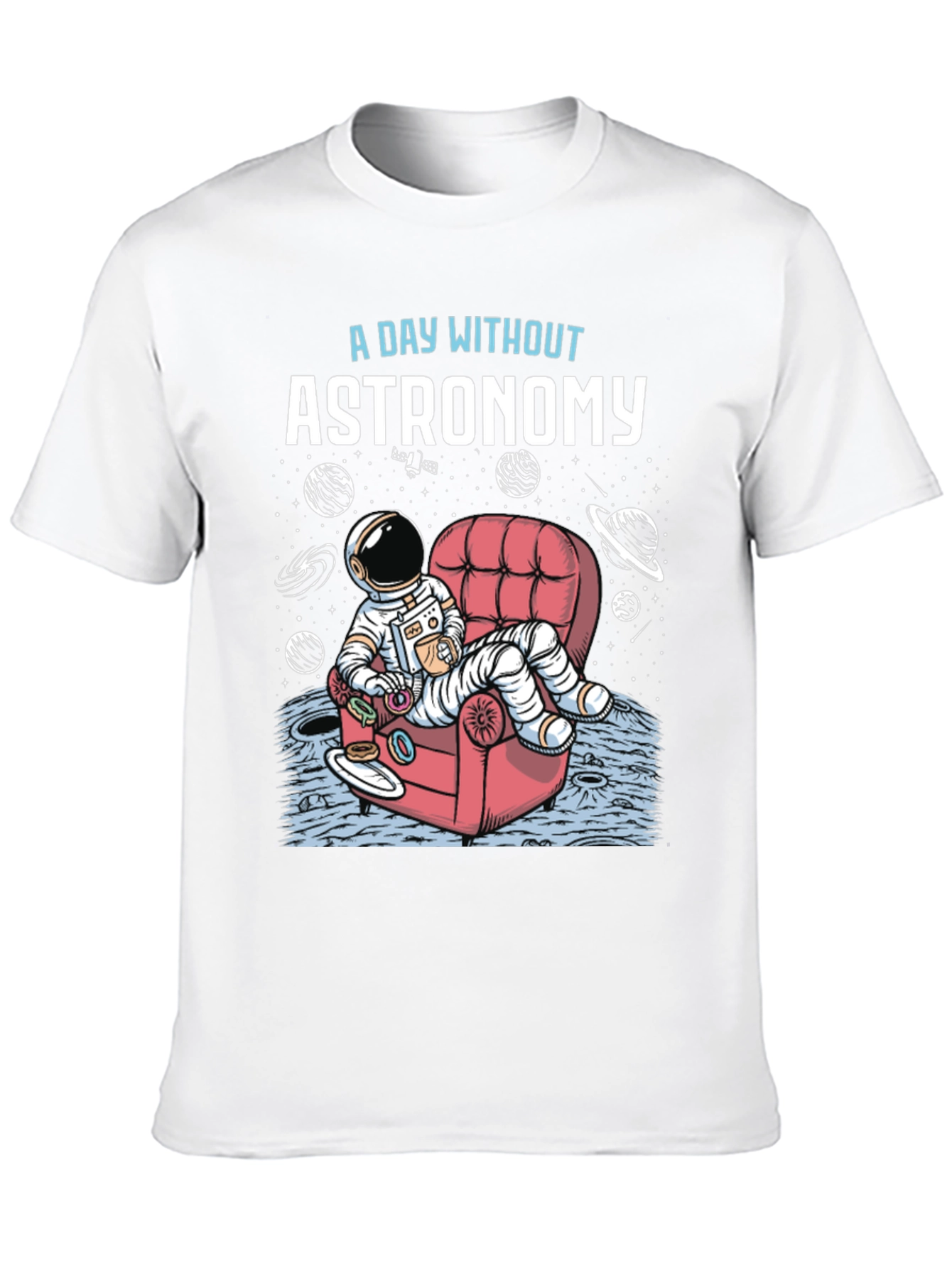 Astronomy T-Shirt - Relaxing Astronaut Design