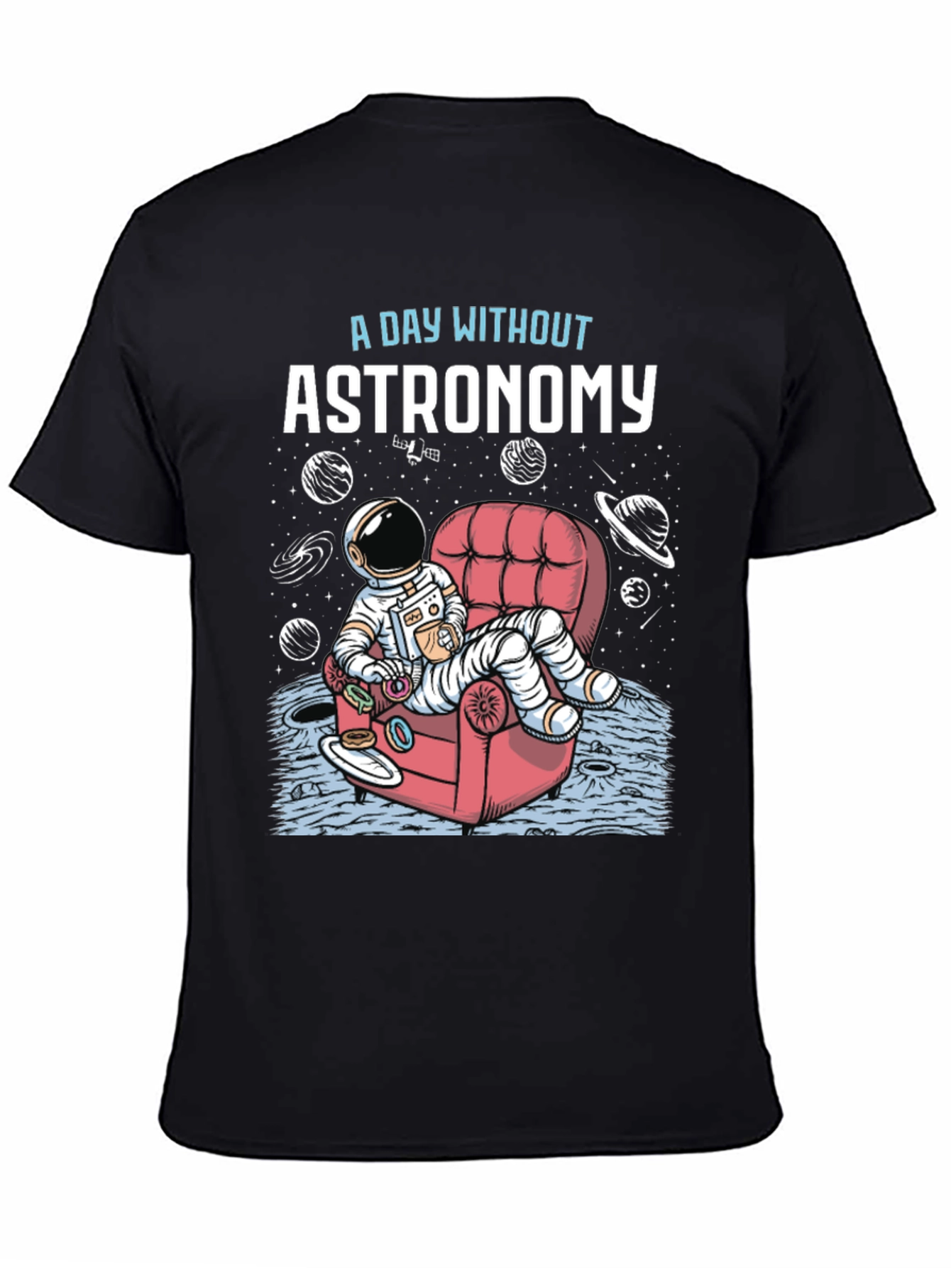 Astronomy T-Shirt - Relaxing Astronaut Design