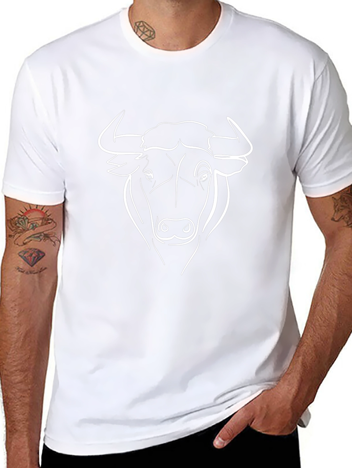 Bull Graphic Black T-Shirt
