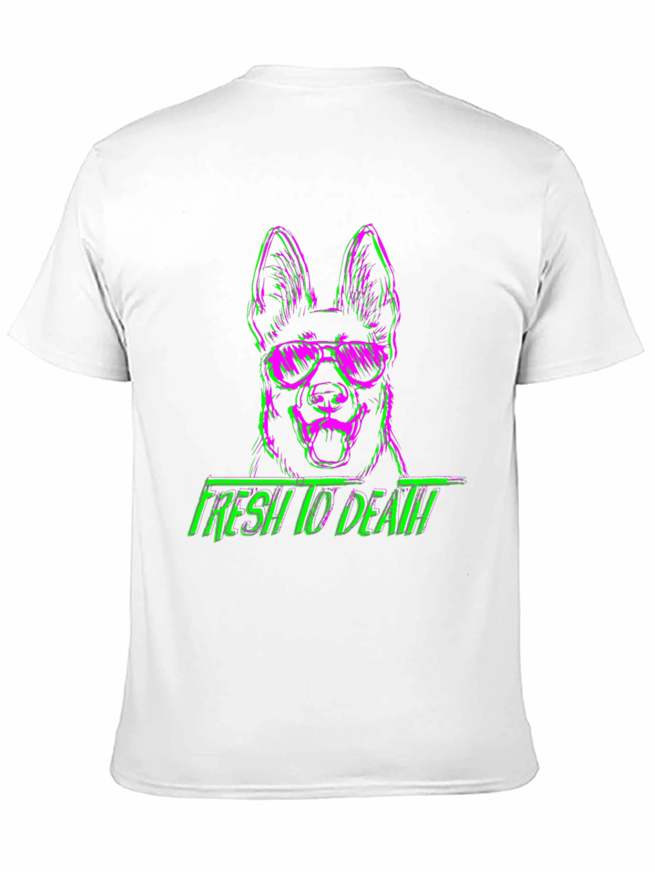 Fresh to Death Dog Graphic Tee - Trendy Streetwear