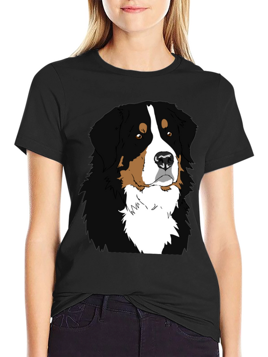 Bernese Mountain Dog Graphic Tee - Black