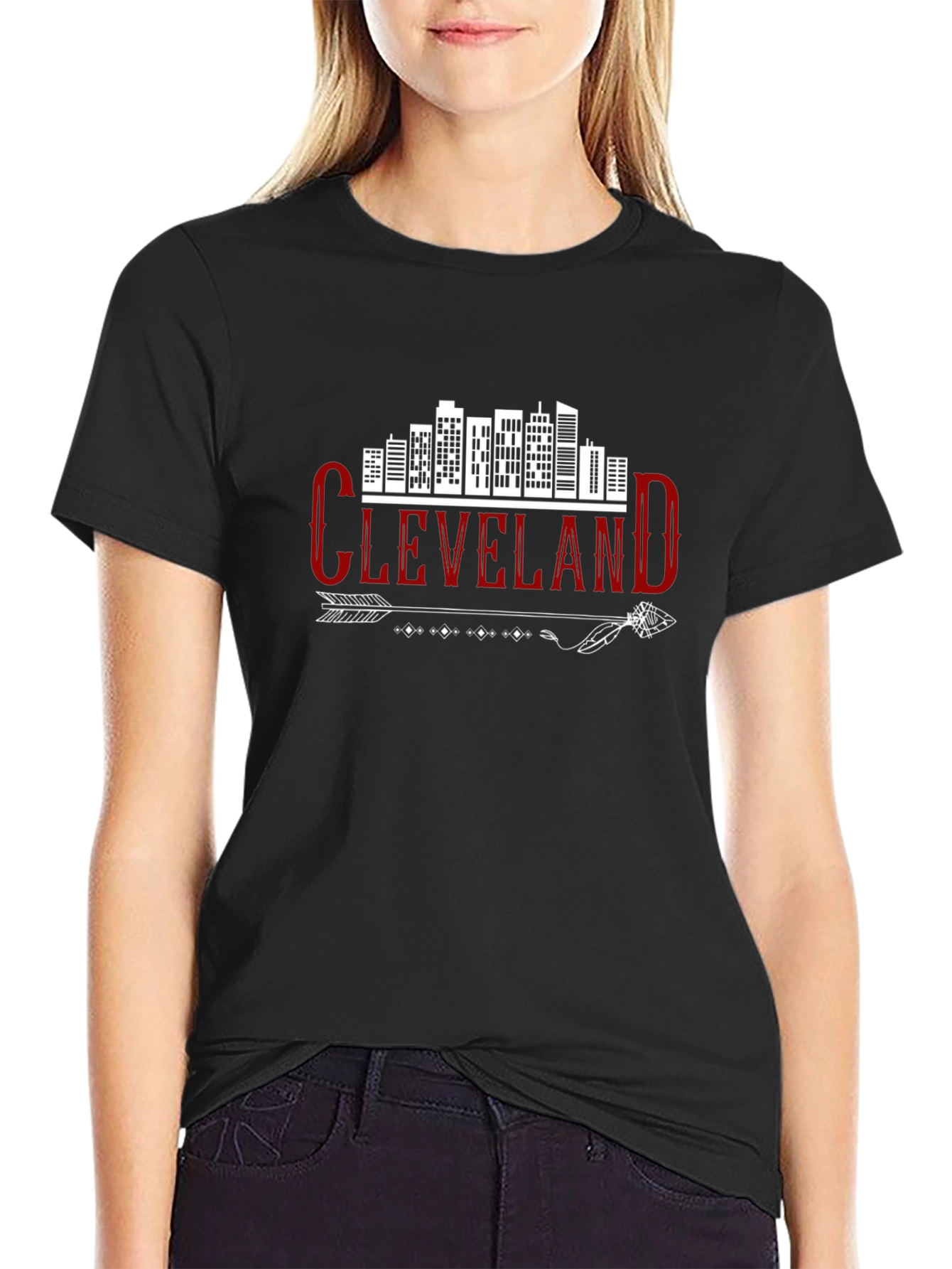 Cleveland Skyline Arrow Graphic Tee - Urban Style Shirt