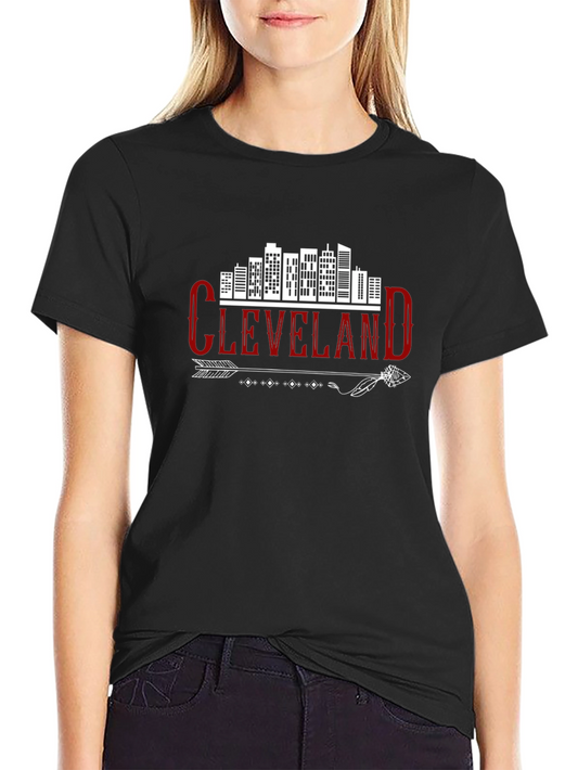 Cleveland Skyline Arrow Graphic Tee - Urban Style Shirt