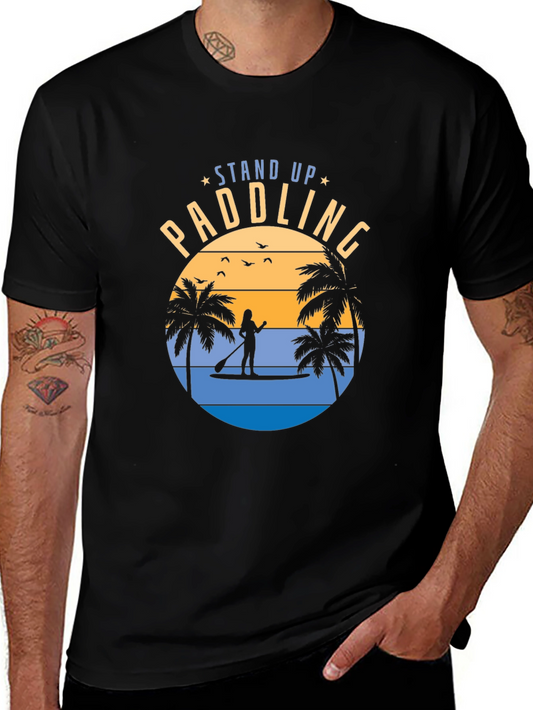 Stand Up Paddling Graphic T-Shirt