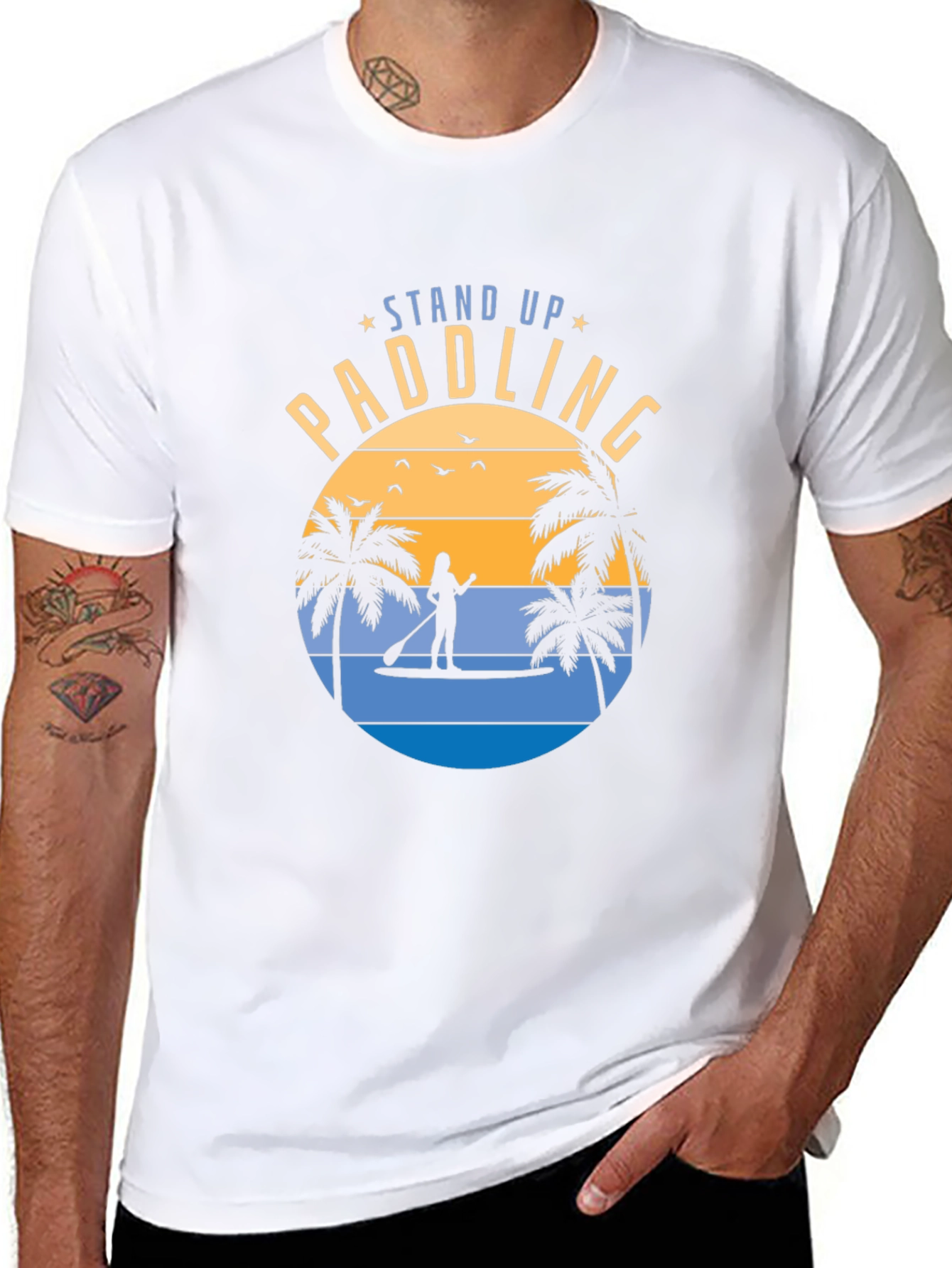 Stand Up Paddling Graphic T-Shirt