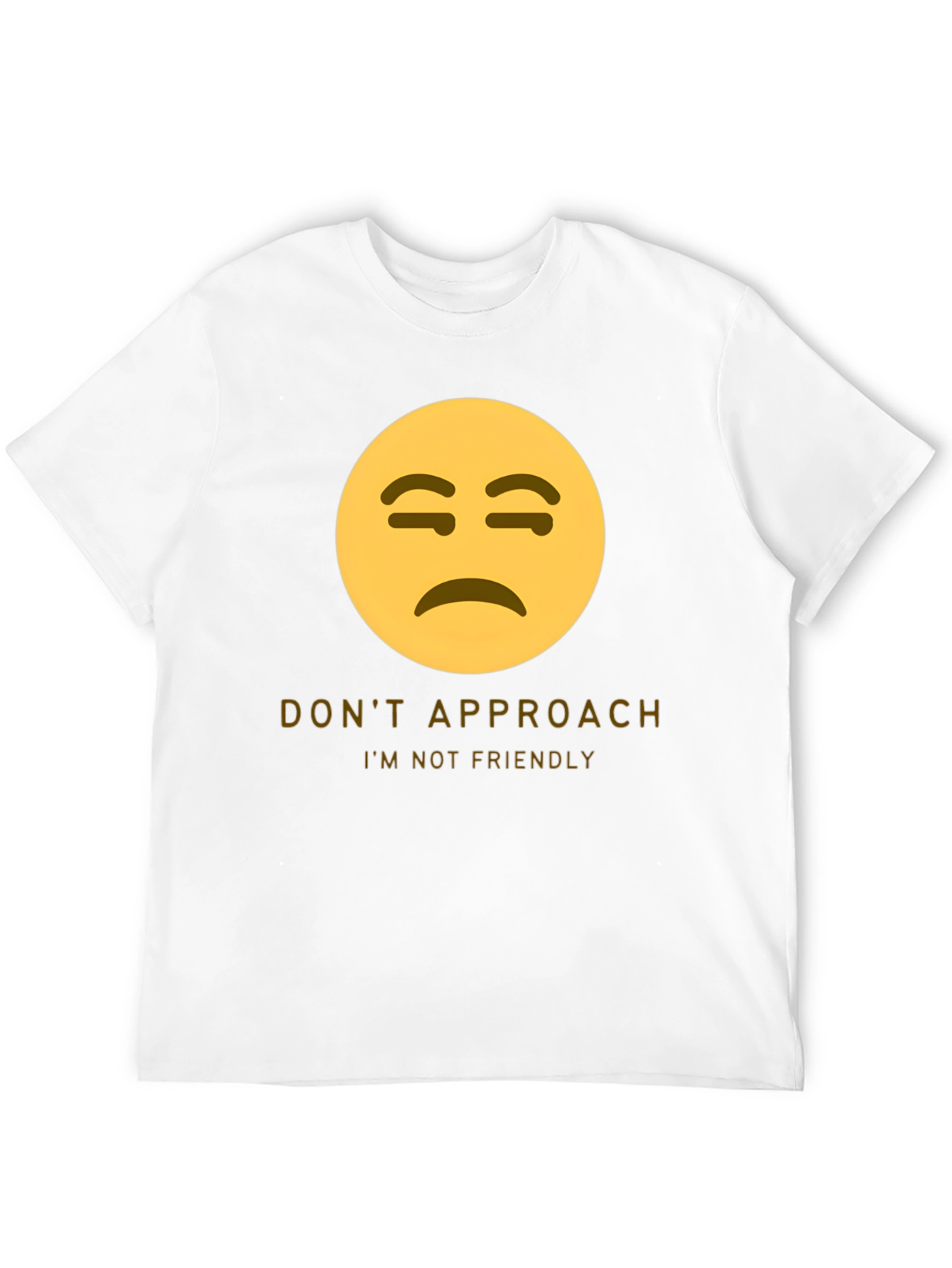 Unfriendly Emoji T-Shirt - Do Not Approach Graphic Tee