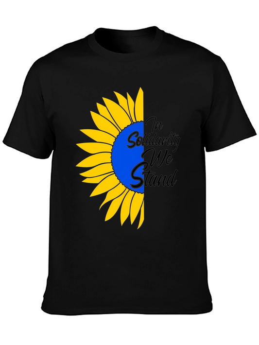 Ukraine Solidarity Sunflower Graphic Tee