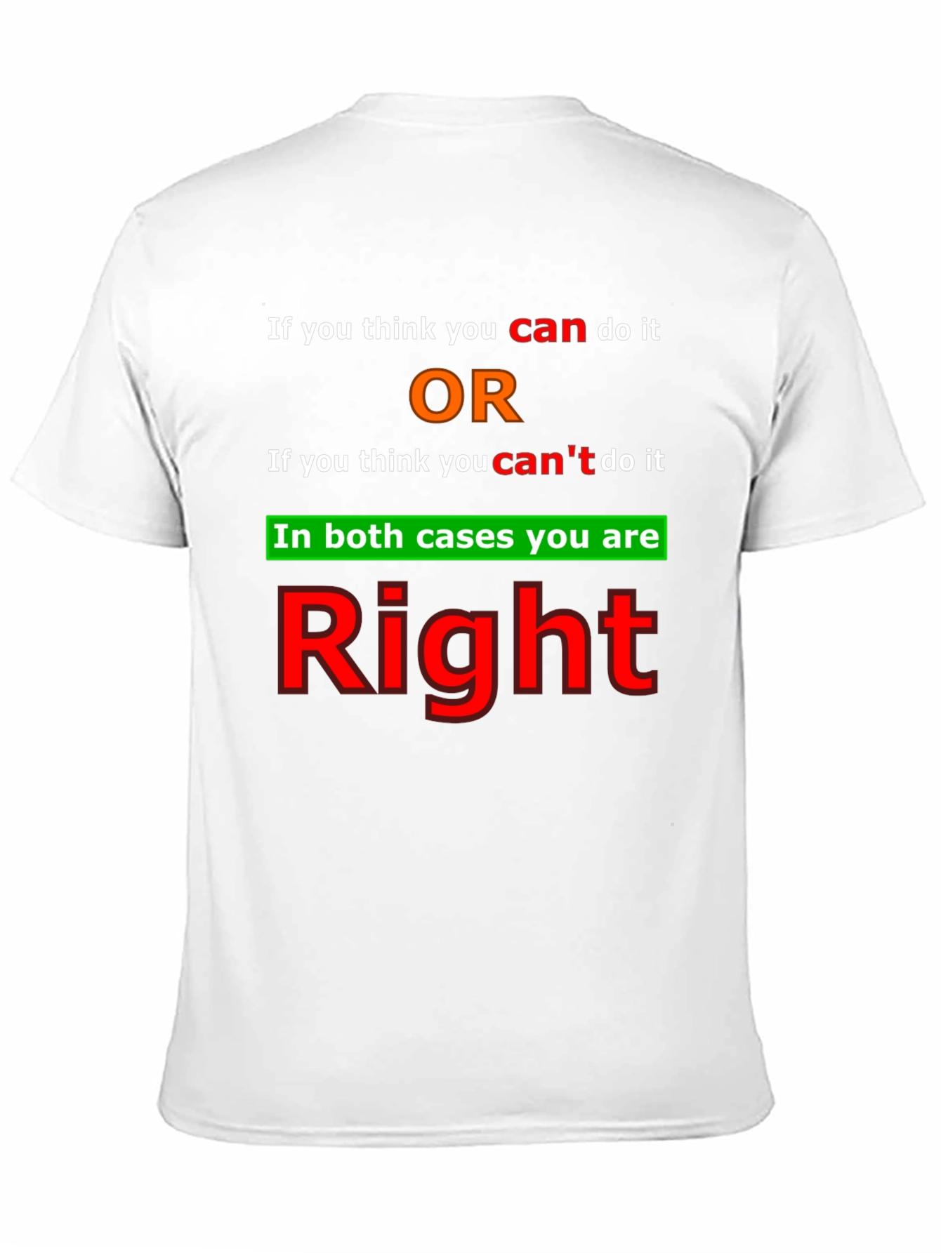 Motivational T-Shirt - Positive Thinking